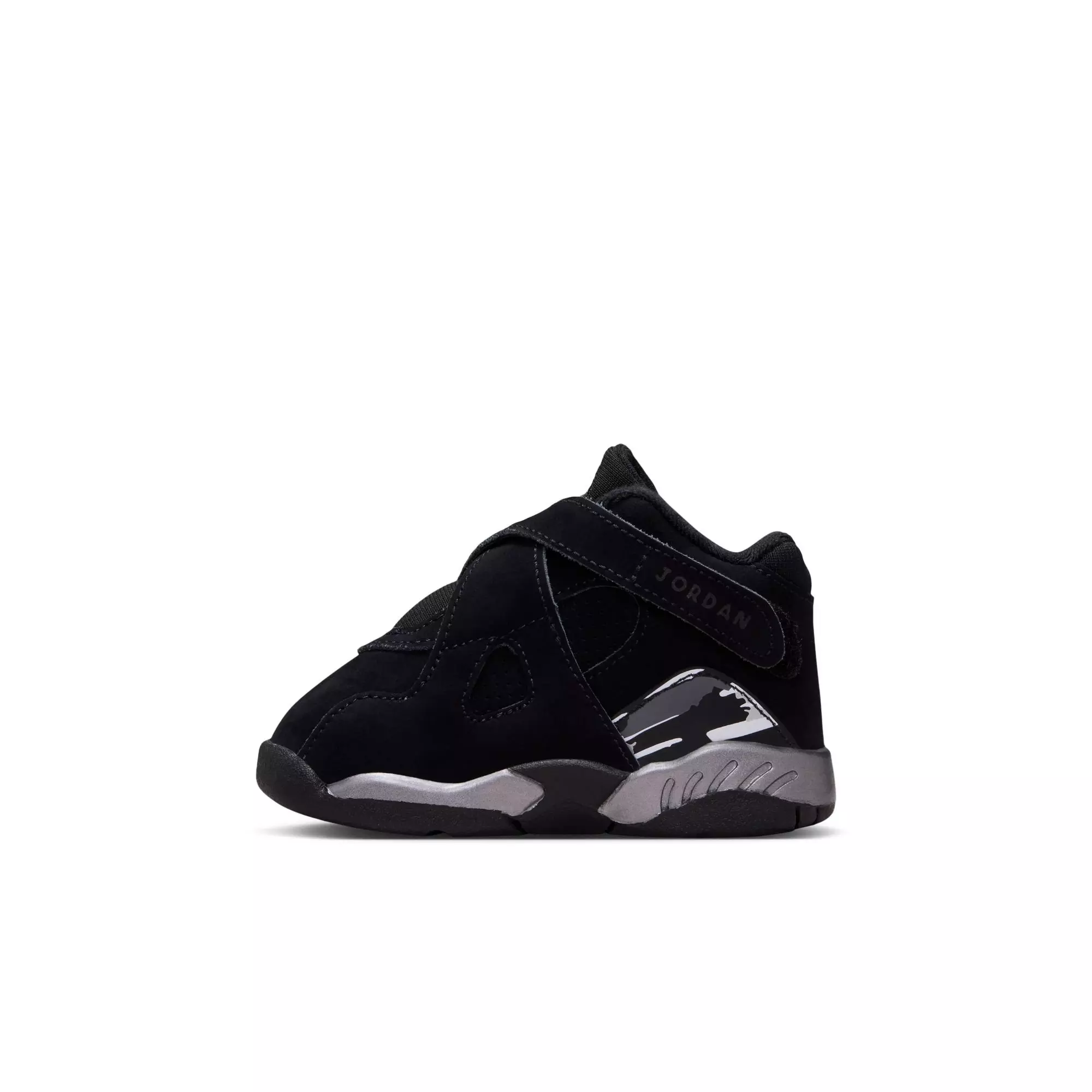 Jordan 8 Retro "Chrome" Toddler Kids' Shoe - BLACK/WHITE/LT GRAPHITE