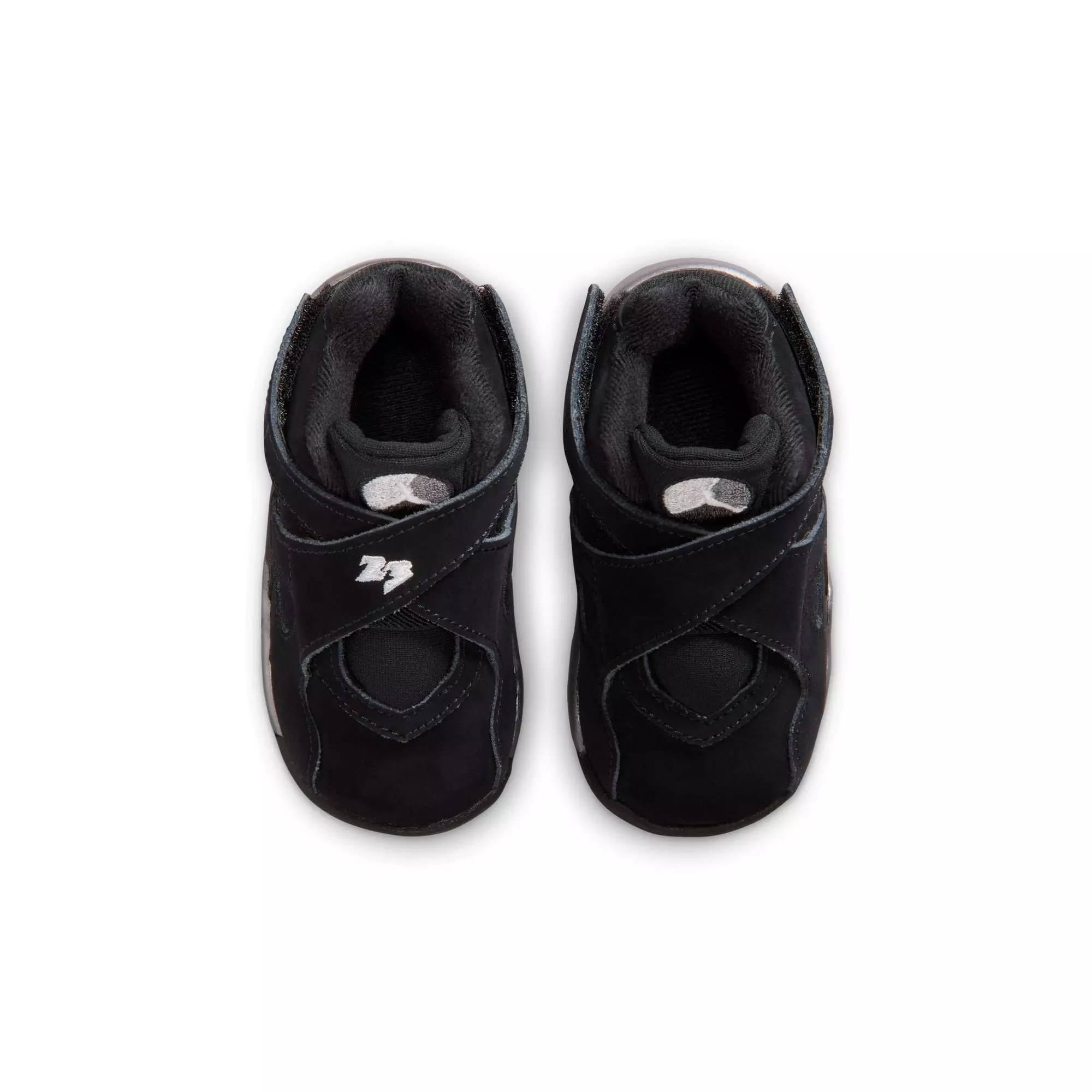 Jordan 8 Retro "Chrome" Toddler Kids' Shoe - BLACK/WHITE/LT GRAPHITE