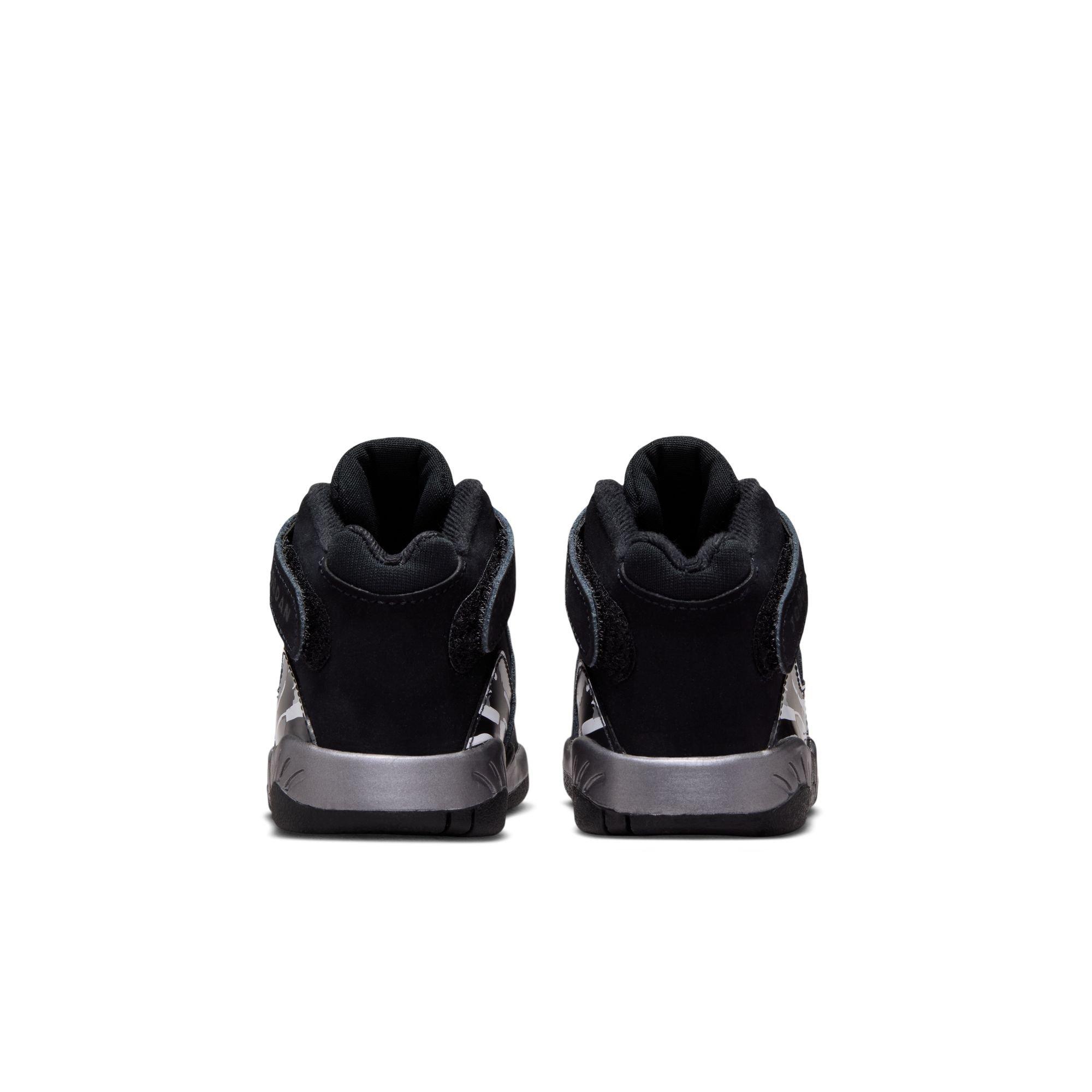 Jordan 8 Retro "Chrome" Toddler Kids' Shoe - BLACK/WHITE/LT GRAPHITE