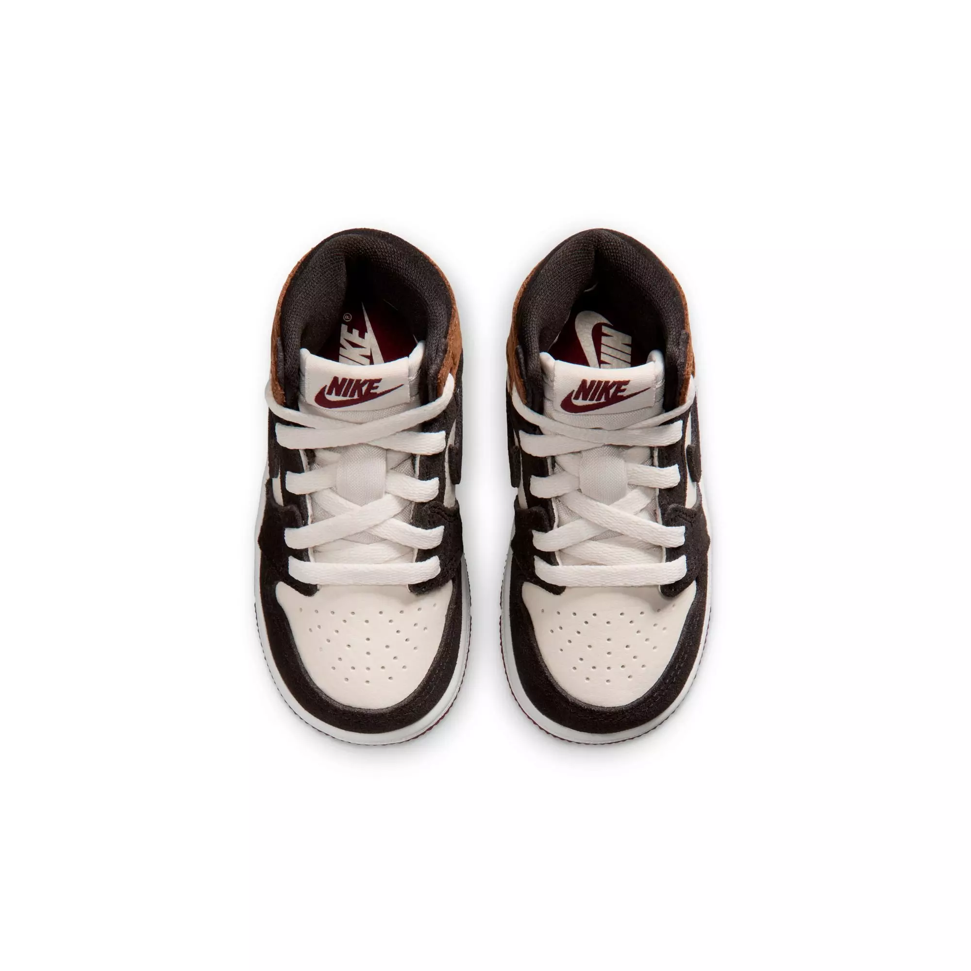 Jordan 1 Retro High OG "Love Letter" Toddler Kids' Shoe - SHADOW BROWN/TEAM RED/BRITISH TAN