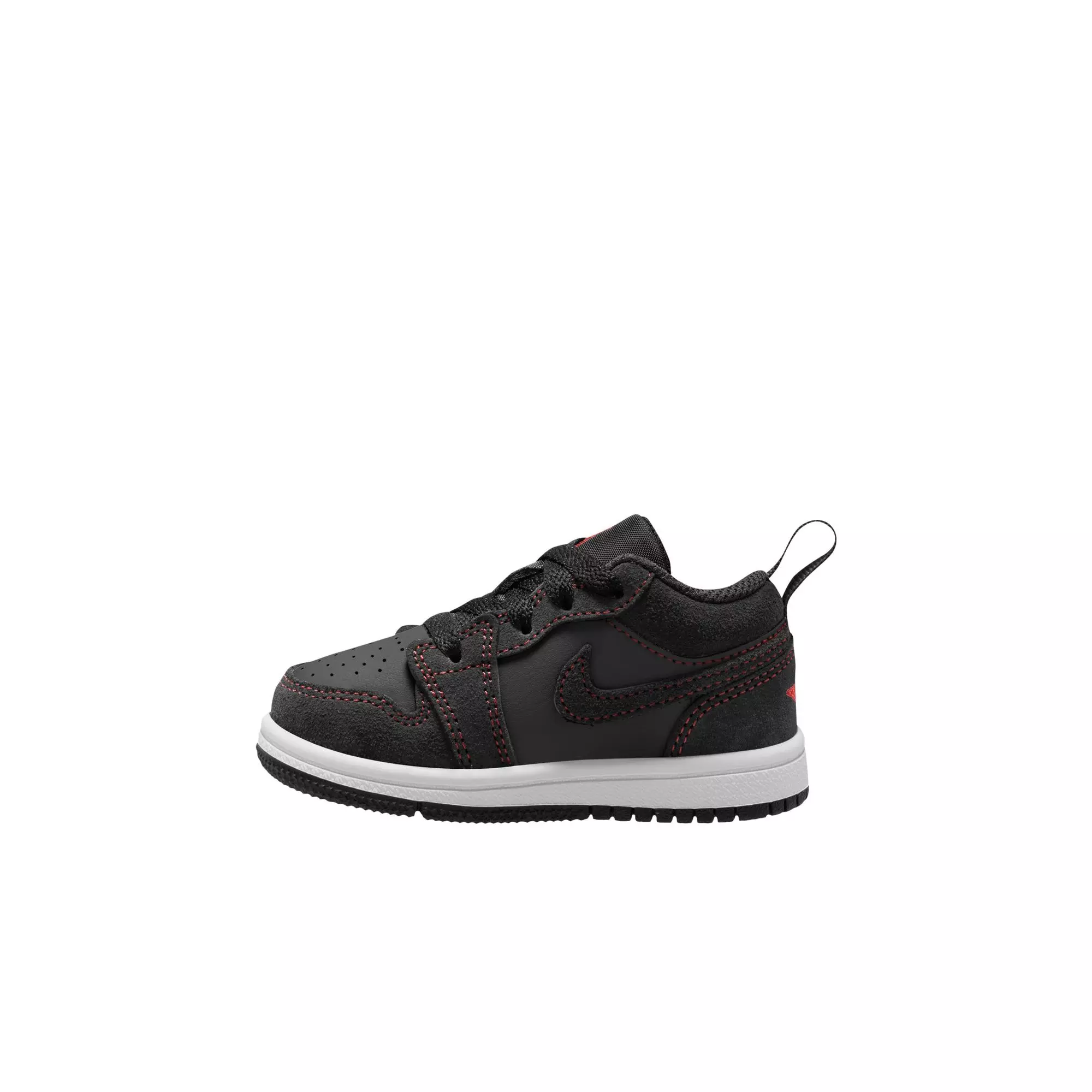 Jordan 1 Low "Black/University Red/White" Toddler Boys' Shoe - BLACK/RED/BLUE