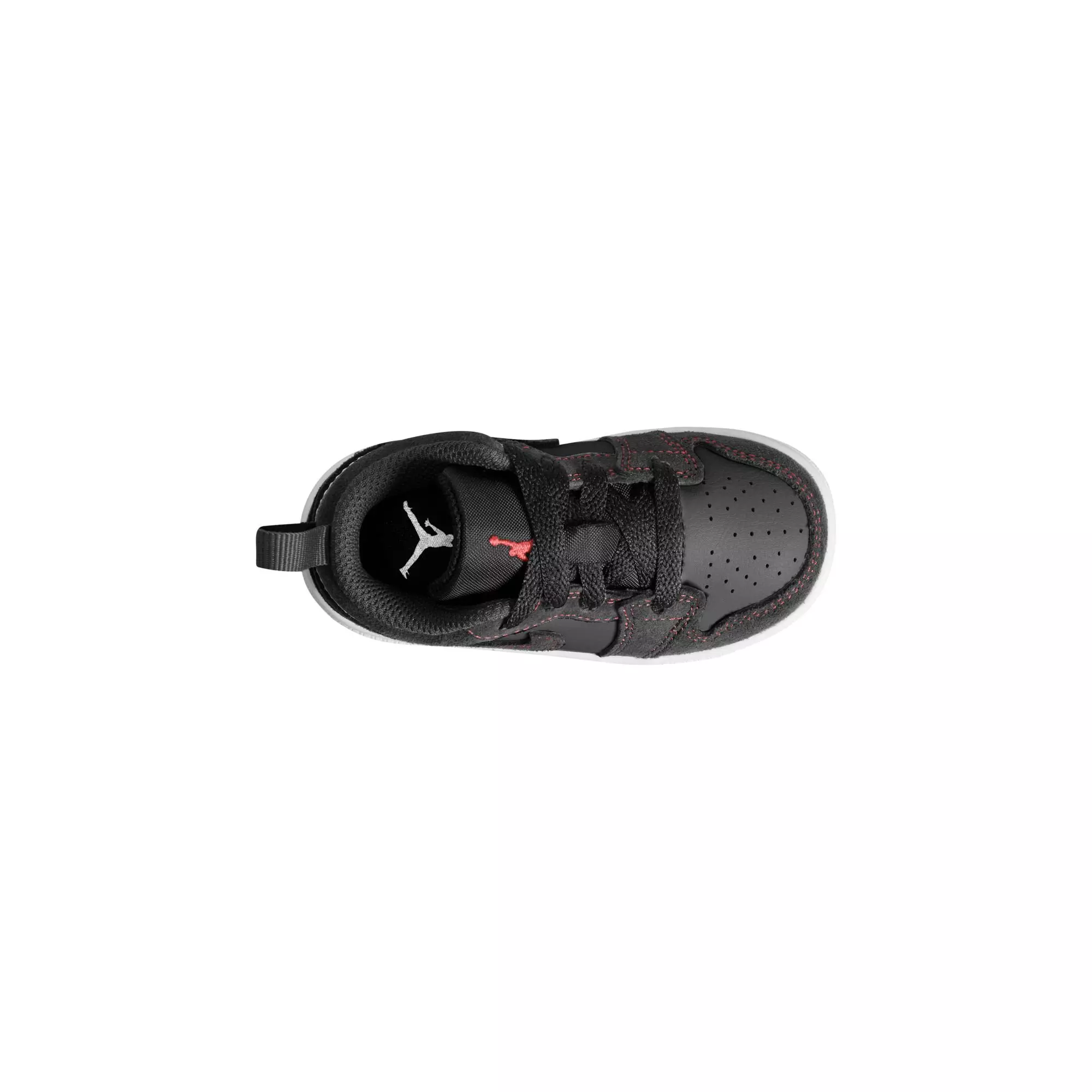 Jordan 1 Low "Black/University Red/White" Toddler Boys' Shoe - BLACK/RED/BLUE