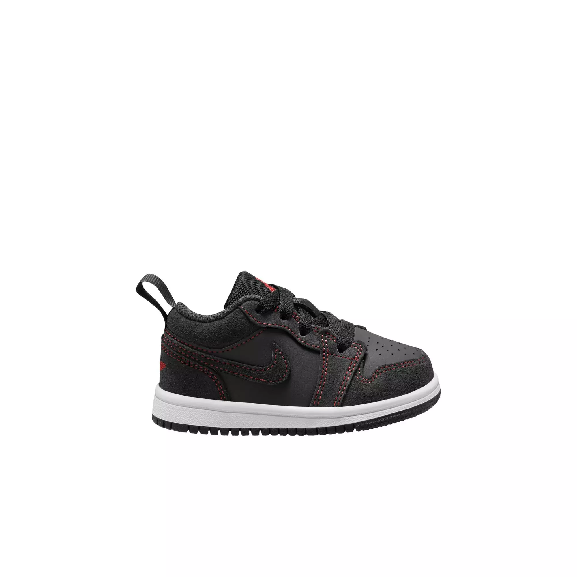 Jordan 1 Low "Black/University Red/White" Toddler Boys' Shoe - BLACK/RED/BLUE