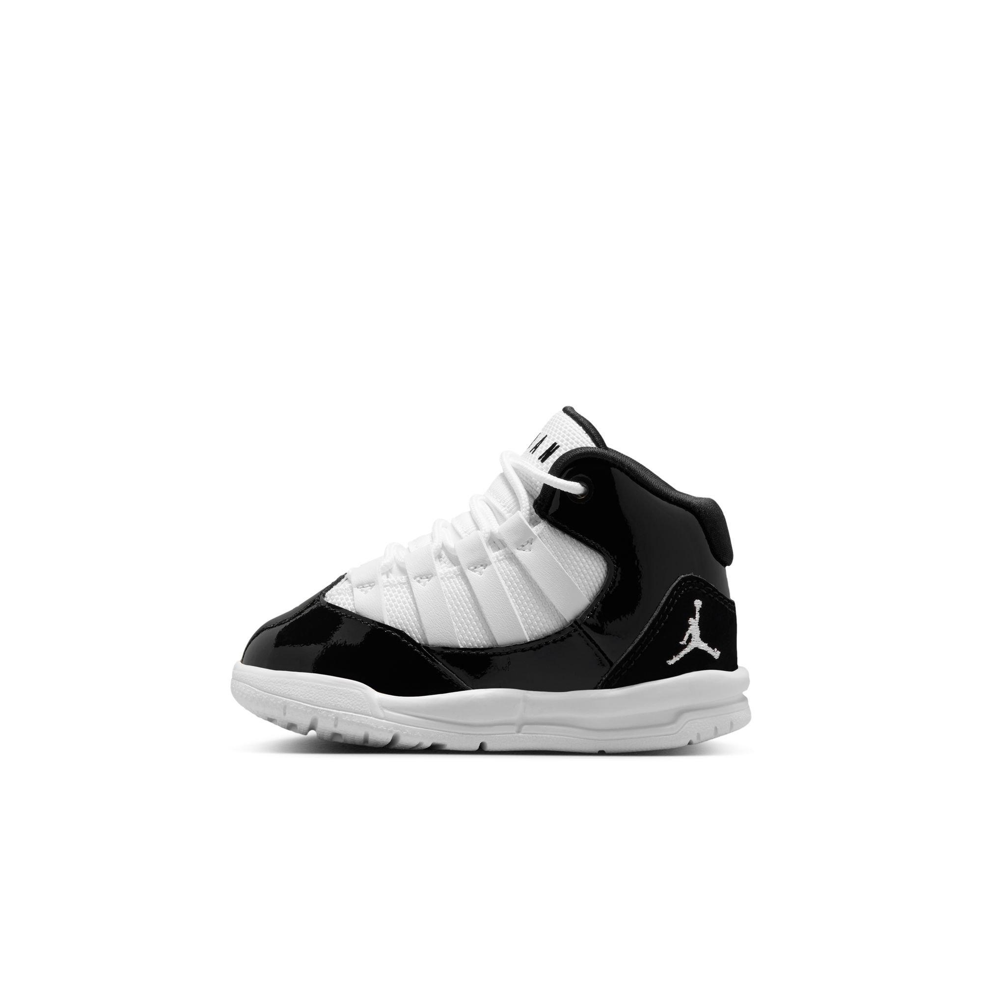 Jordan Max Aura "Black/White" Toddler Boys' Shoe - BLACK/WHITE Thumbnail View 3