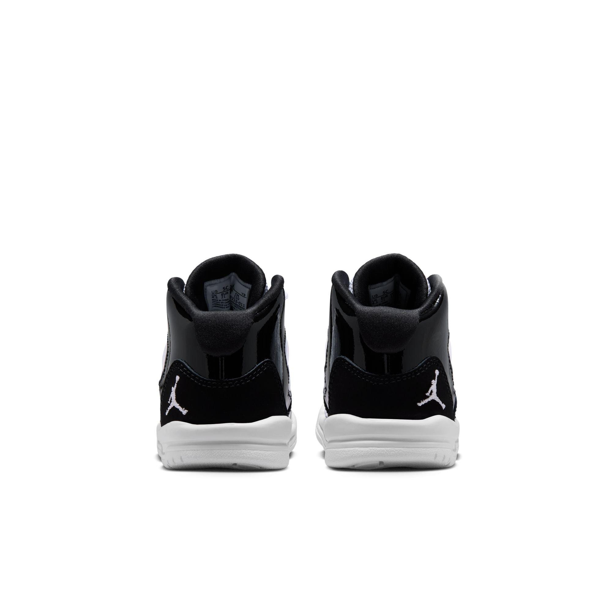 Jordan Max Aura "Black/White" Toddler Boys' Shoe - BLACK/WHITE Thumbnail View 7