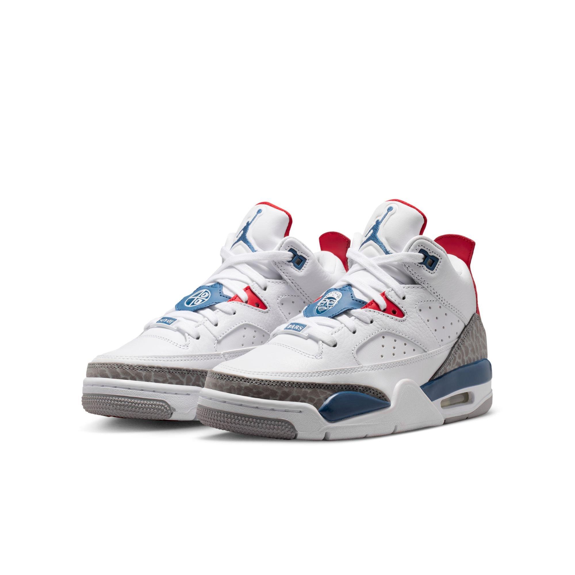 Jordan Son of Mars Low "White/True Blue/Varsity Red" Grade School Boys' Shoe - WHITE/BLUE Thumbnail View 5