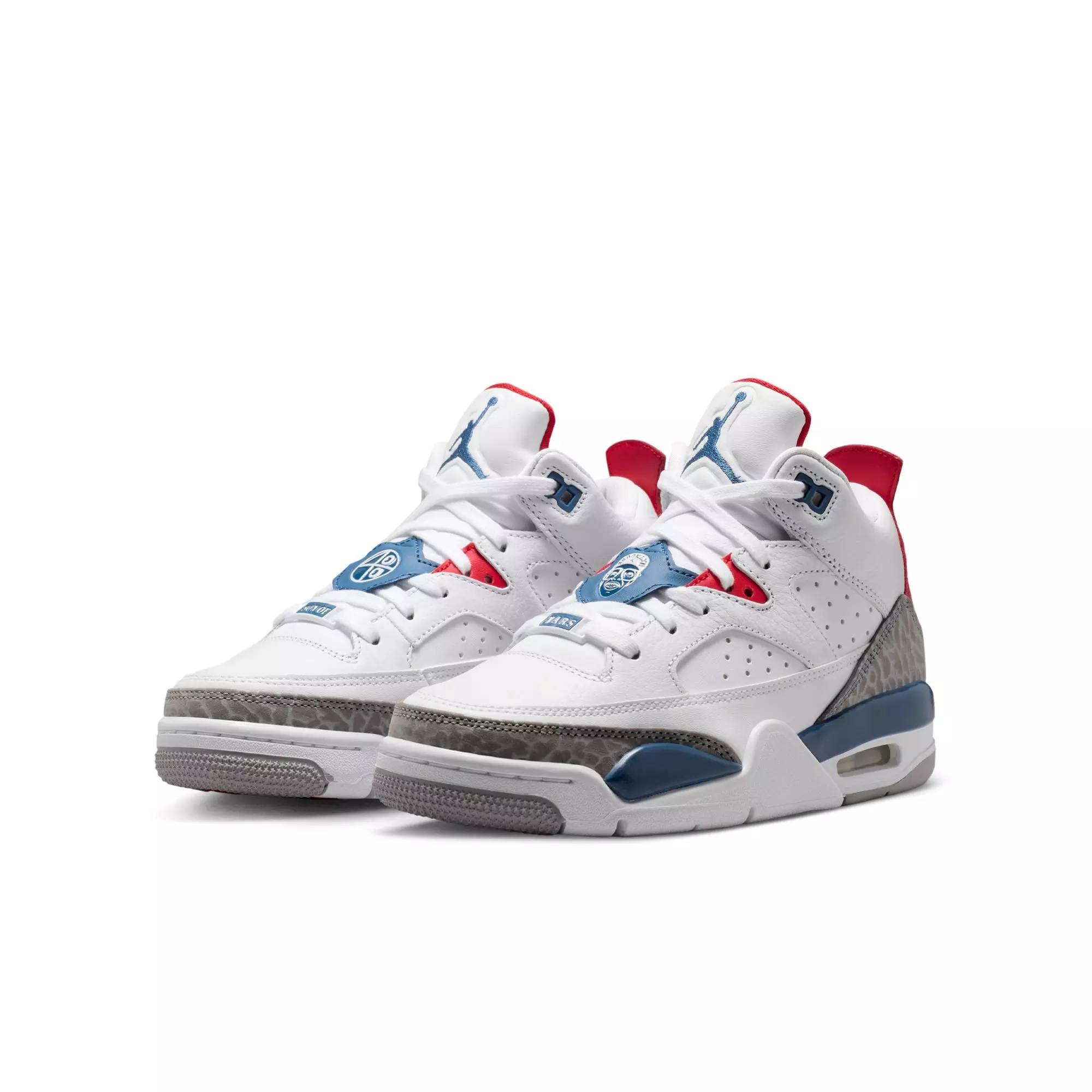 Jordan Son of Mars Low "White/True Blue/Varsity Red" Grade School Boys' Shoe - WHITE/BLUE