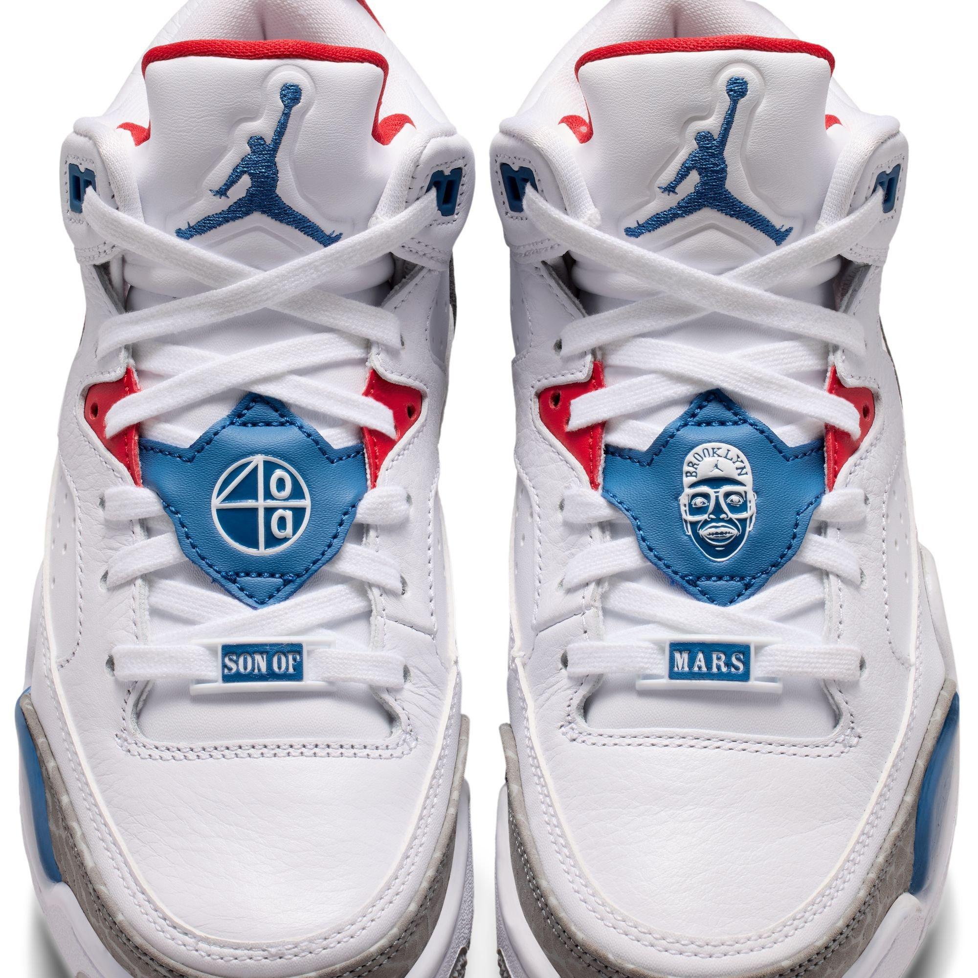 Jordan Son of Mars Low "White/True Blue/Varsity Red" Grade School Boys' Shoe - WHITE/BLUE Thumbnail View 7