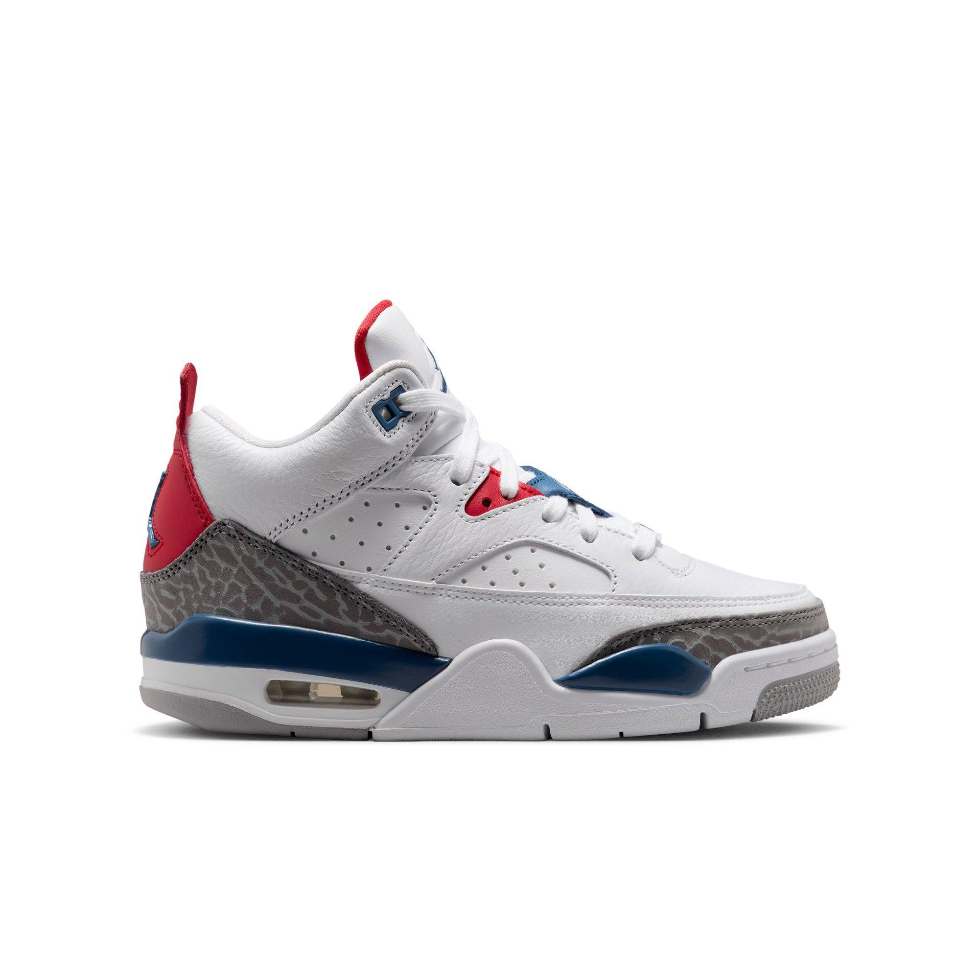 Jordan Son of Mars Low Grade School Boys' "White/True Blue/Varsity Red" Shoe