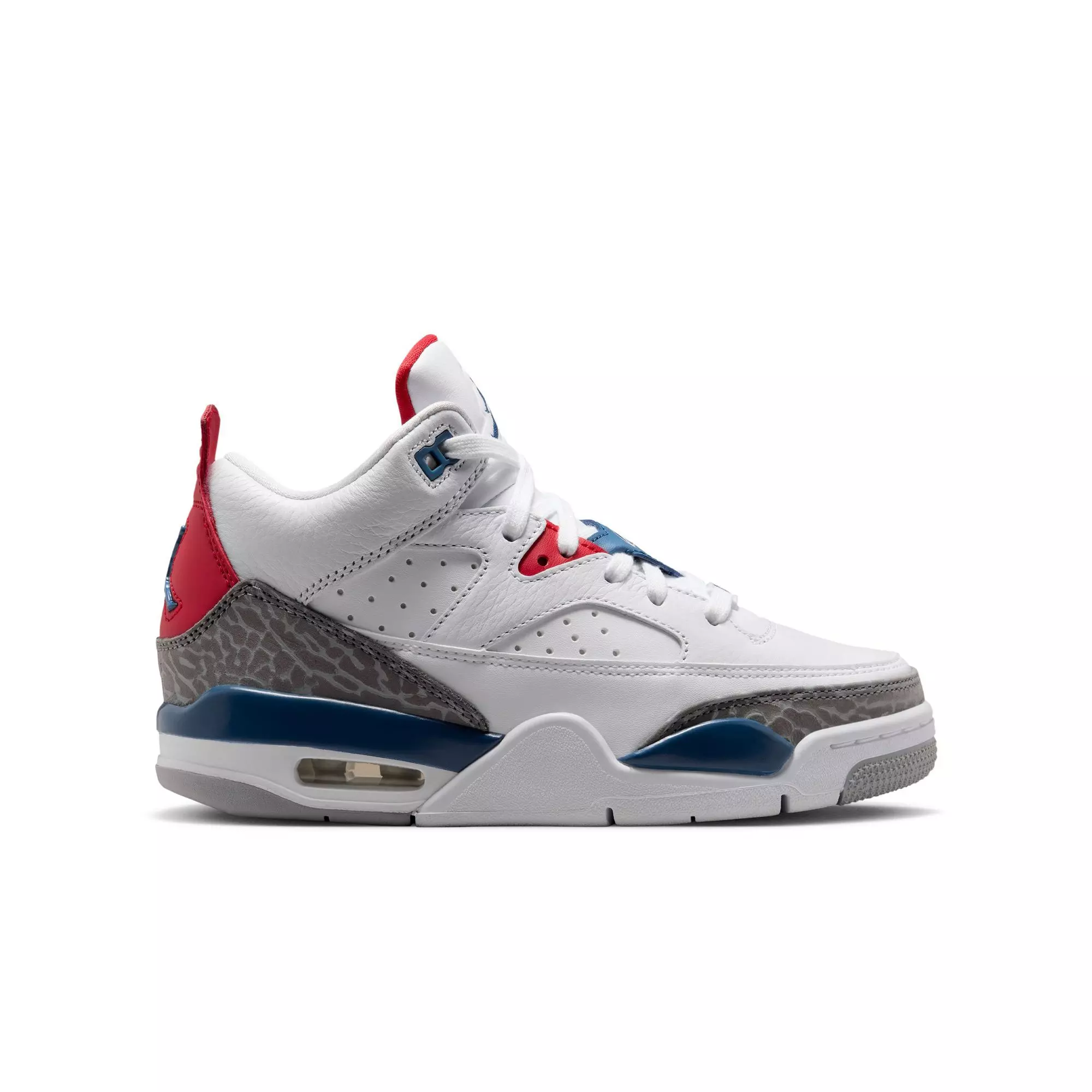 Jordan Son of Mars Low "White/True Blue/Varsity Red" Grade School Boys' Shoe - WHITE/BLUE