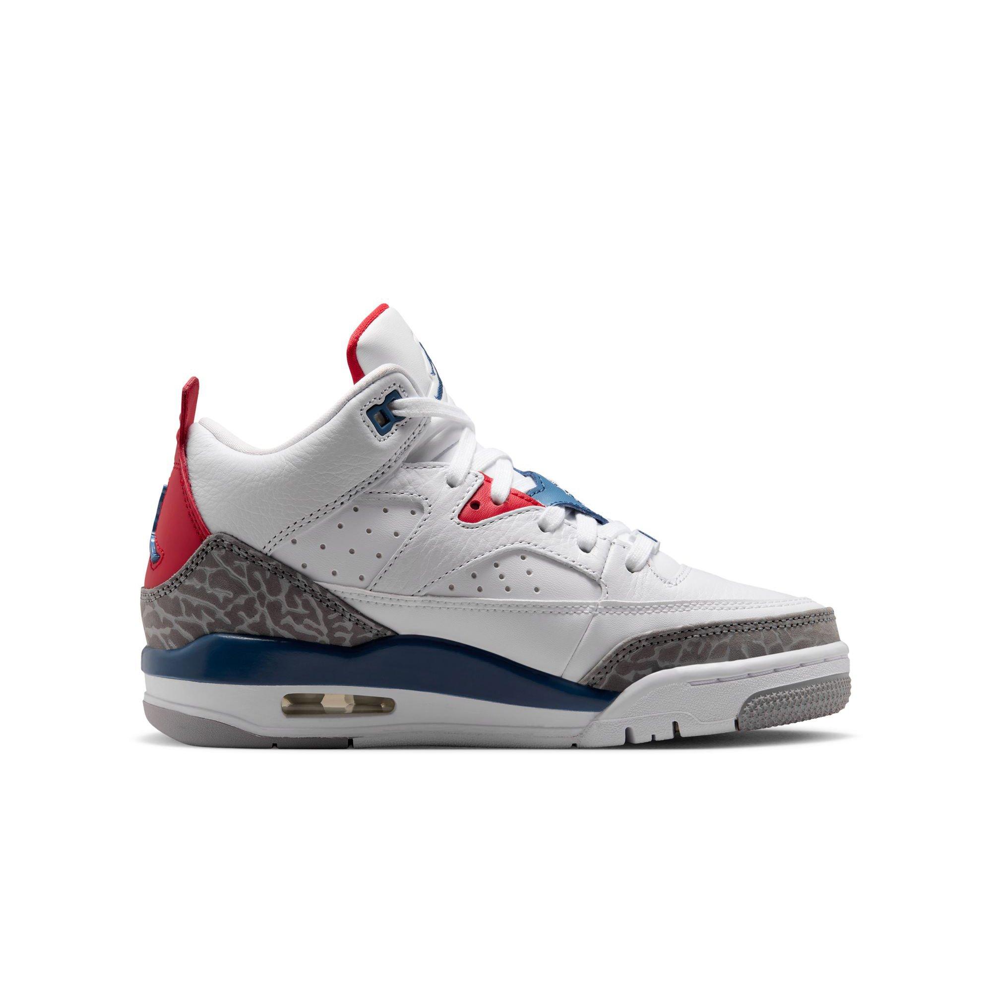 Jordan Son of Mars Low Grade School Boys' "White/True Blue/Varsity Red" Shoe