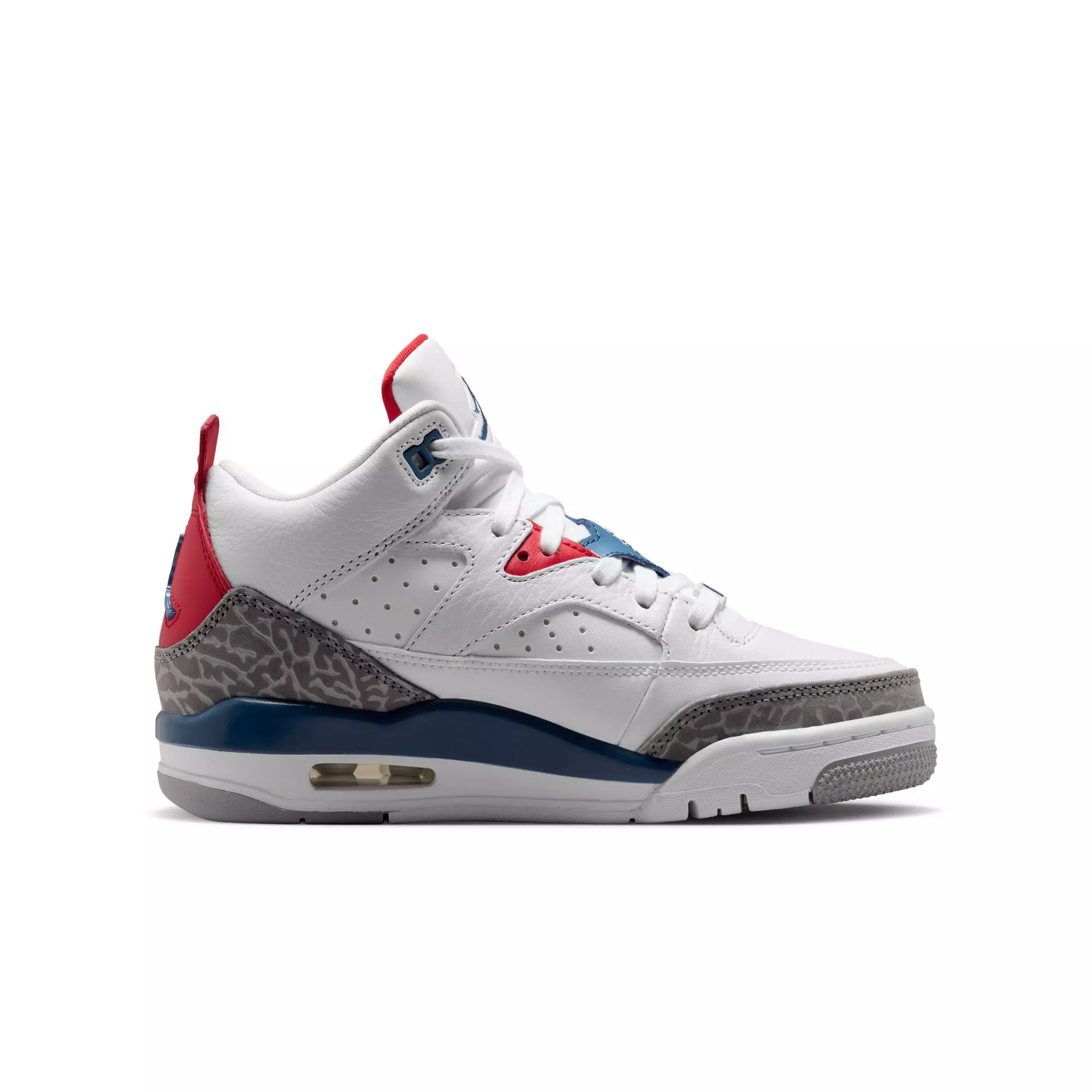 Jordan Son of Mars Low "White/True Blue/Varsity Red" Grade School Boys' Shoe - WHITE/BLUE