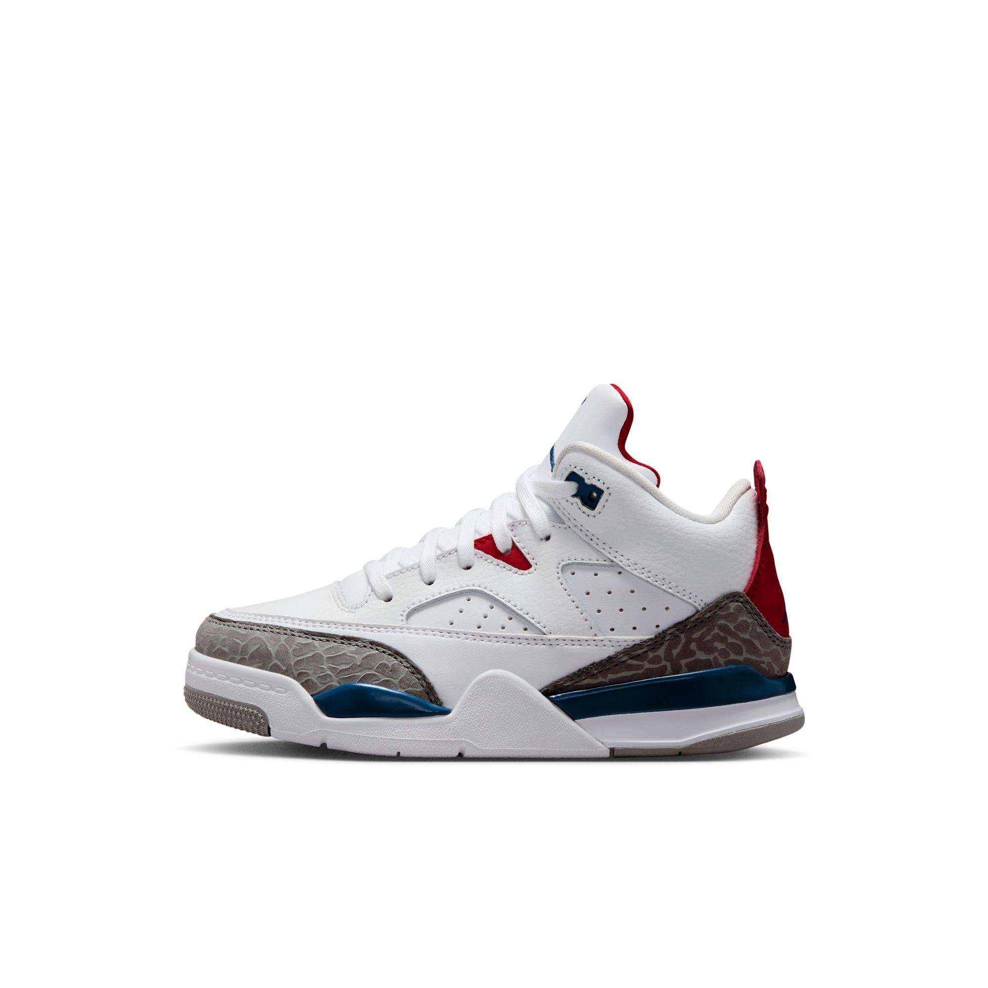 Jordan Son of Mars Low "White/True Blue/Varsity Red" Preschool Boys' Shoe - WHITE/BLUE Thumbnail View 3