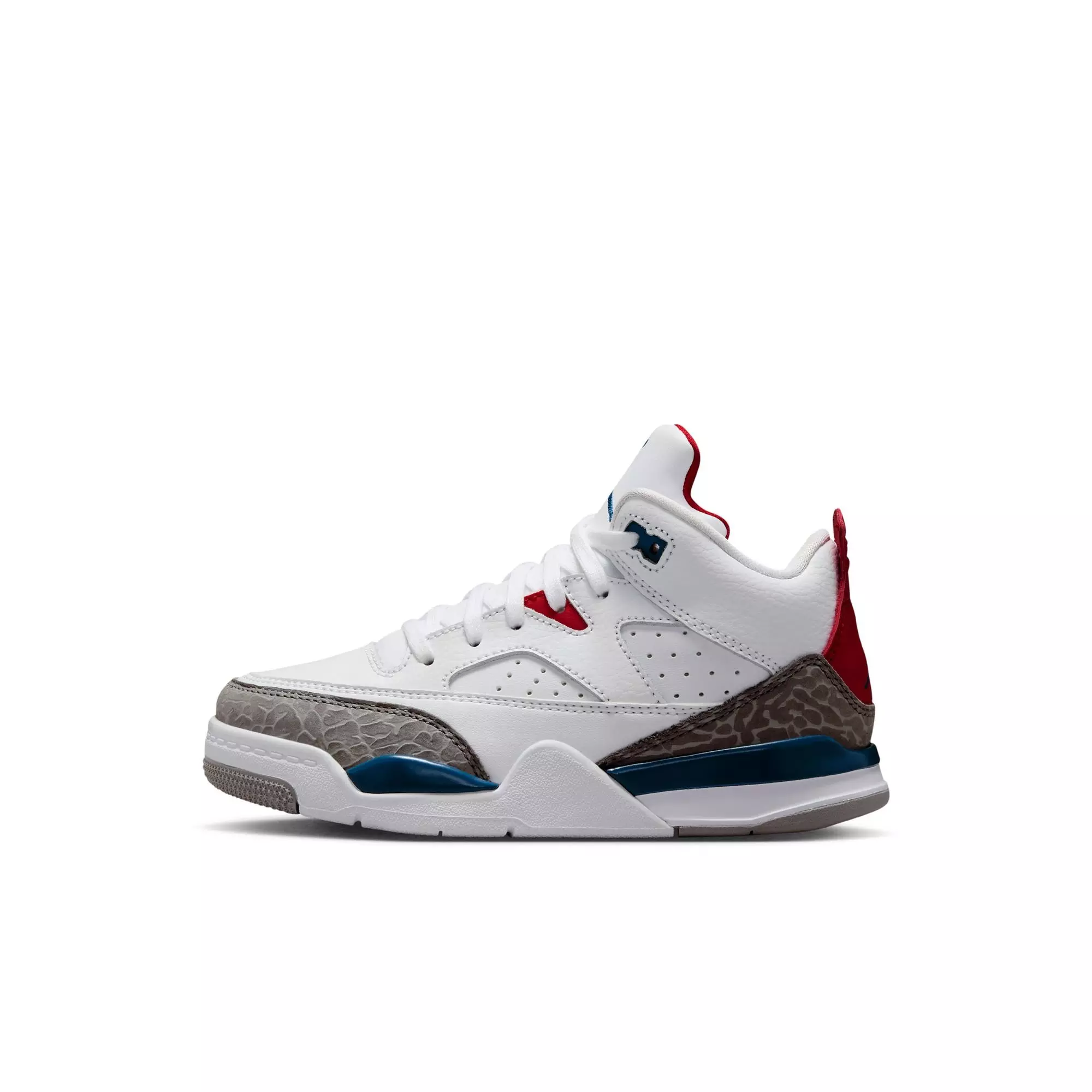 Jordan Son of Mars Low "White/True Blue/Varsity Red" Preschool Boys' Shoe - WHITE/BLUE