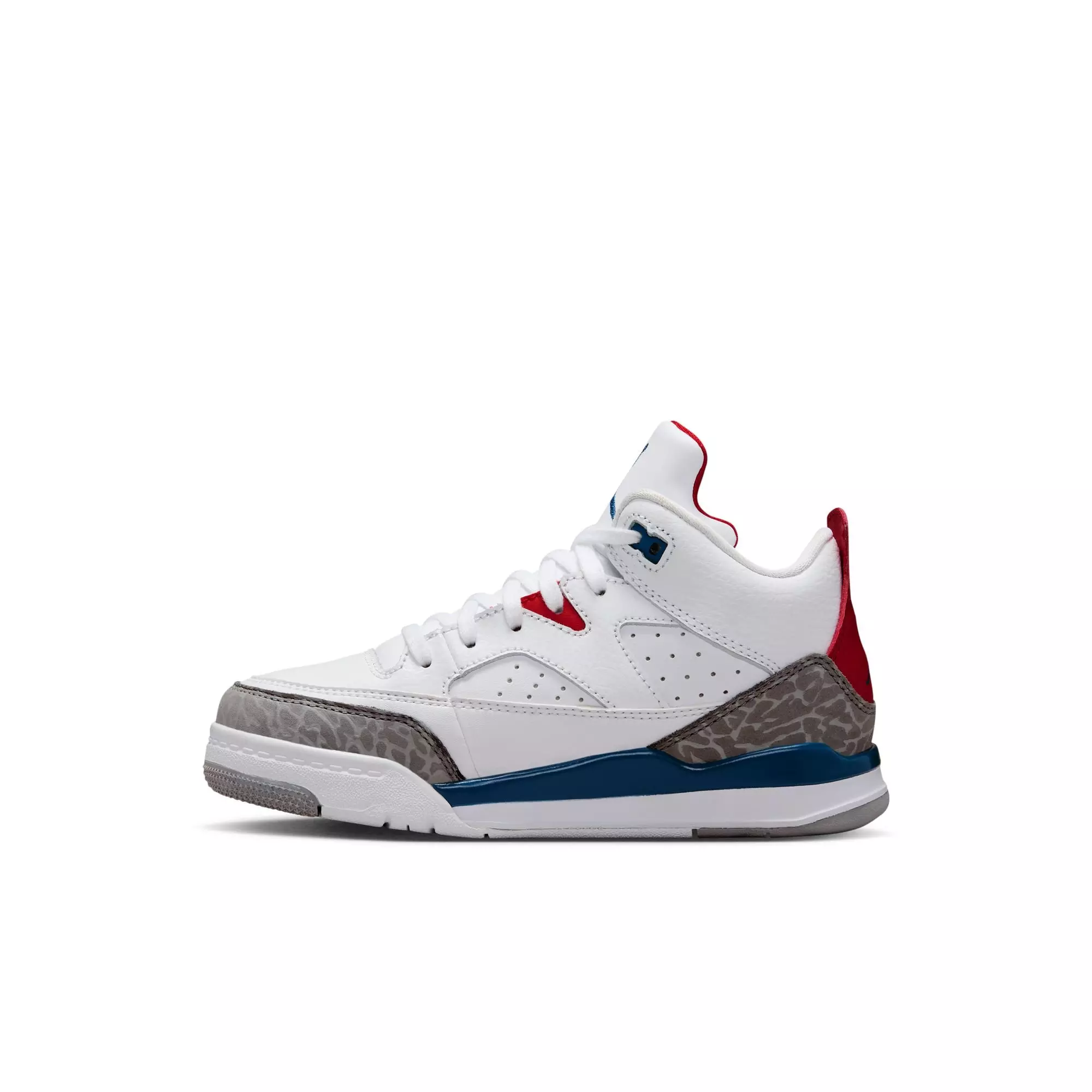 Jordan Son of Mars Low "White/True Blue/Varsity Red" Preschool Boys' Shoe - WHITE/BLUE