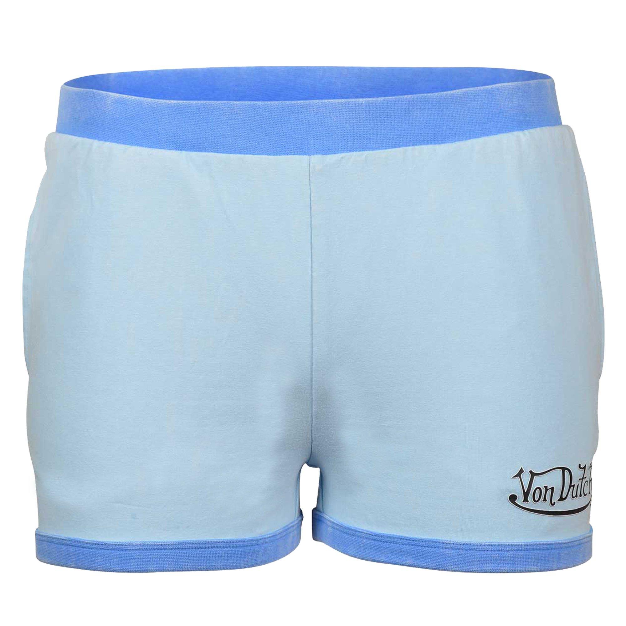 Von Dutch Women's High OG Shorts - Blue - BLUE Thumbnail View 1