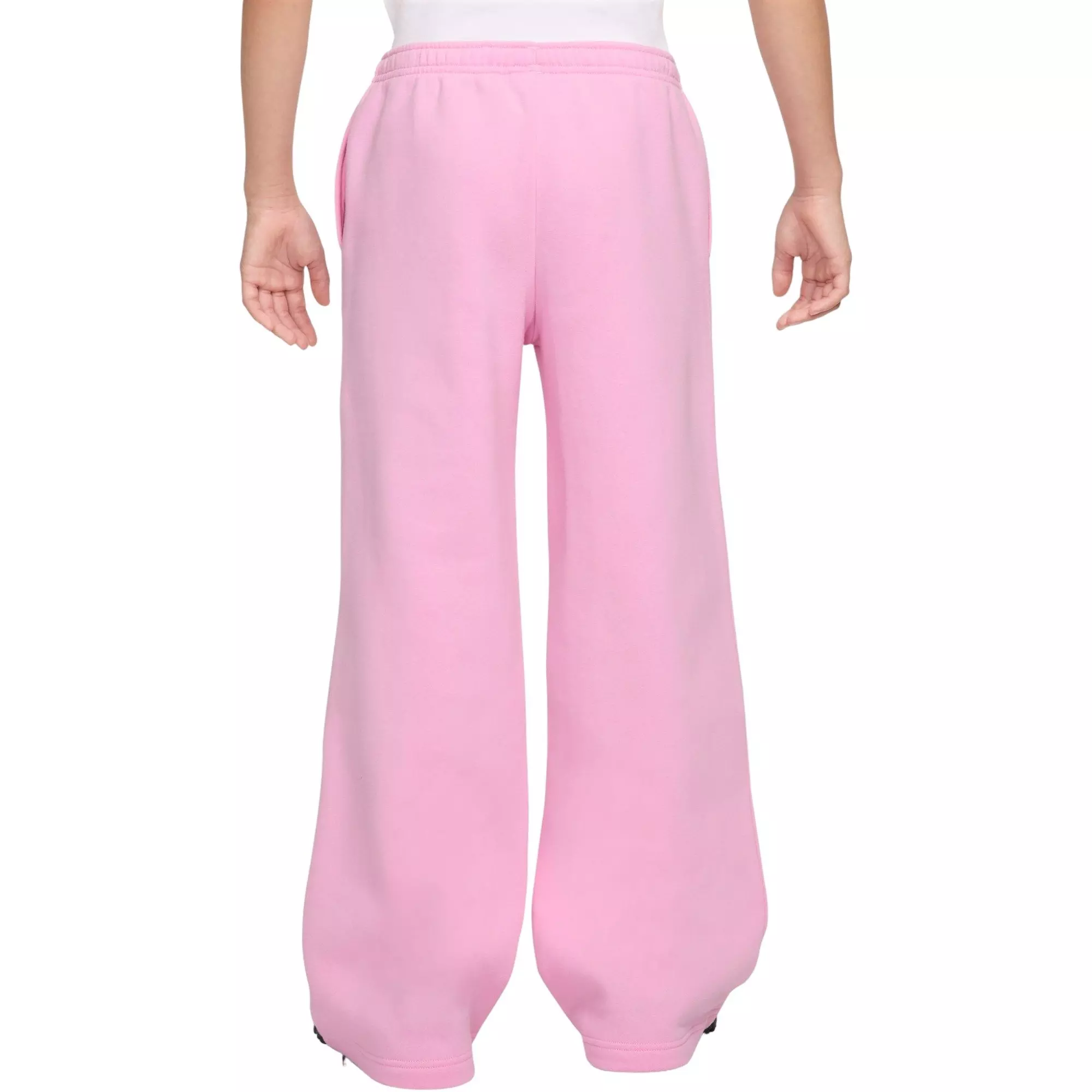 Nike Big Girls' Sportswear Studio Fleece Open-Hem Pants - PINK