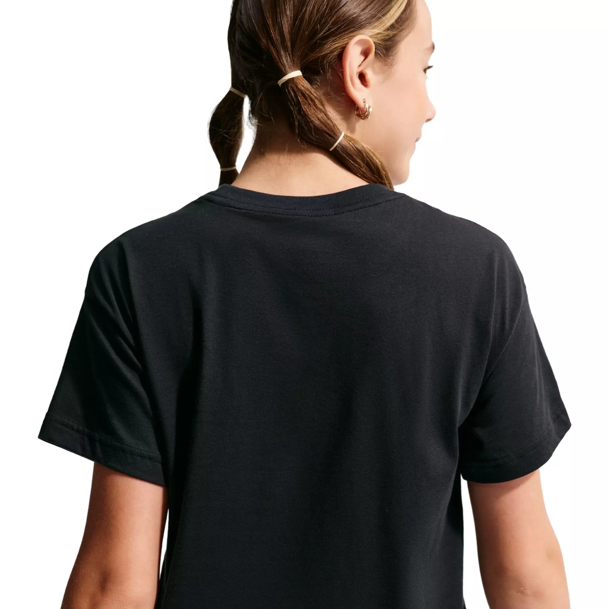 Nike Big Girls' Sportswear Cheetah Print Boxy Tee - RED/OFF WHITE/GUM