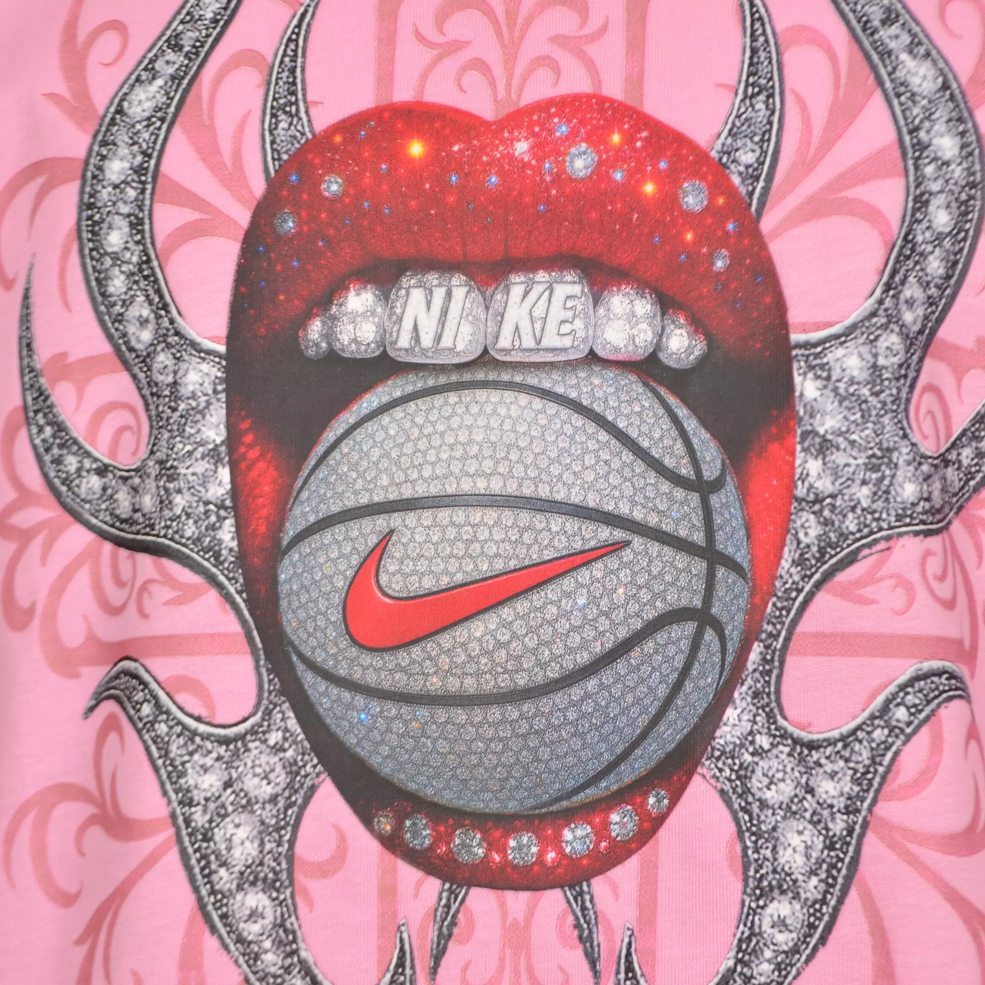 Nike Big Girls' Glam Dunk Oversized Tee - PINK