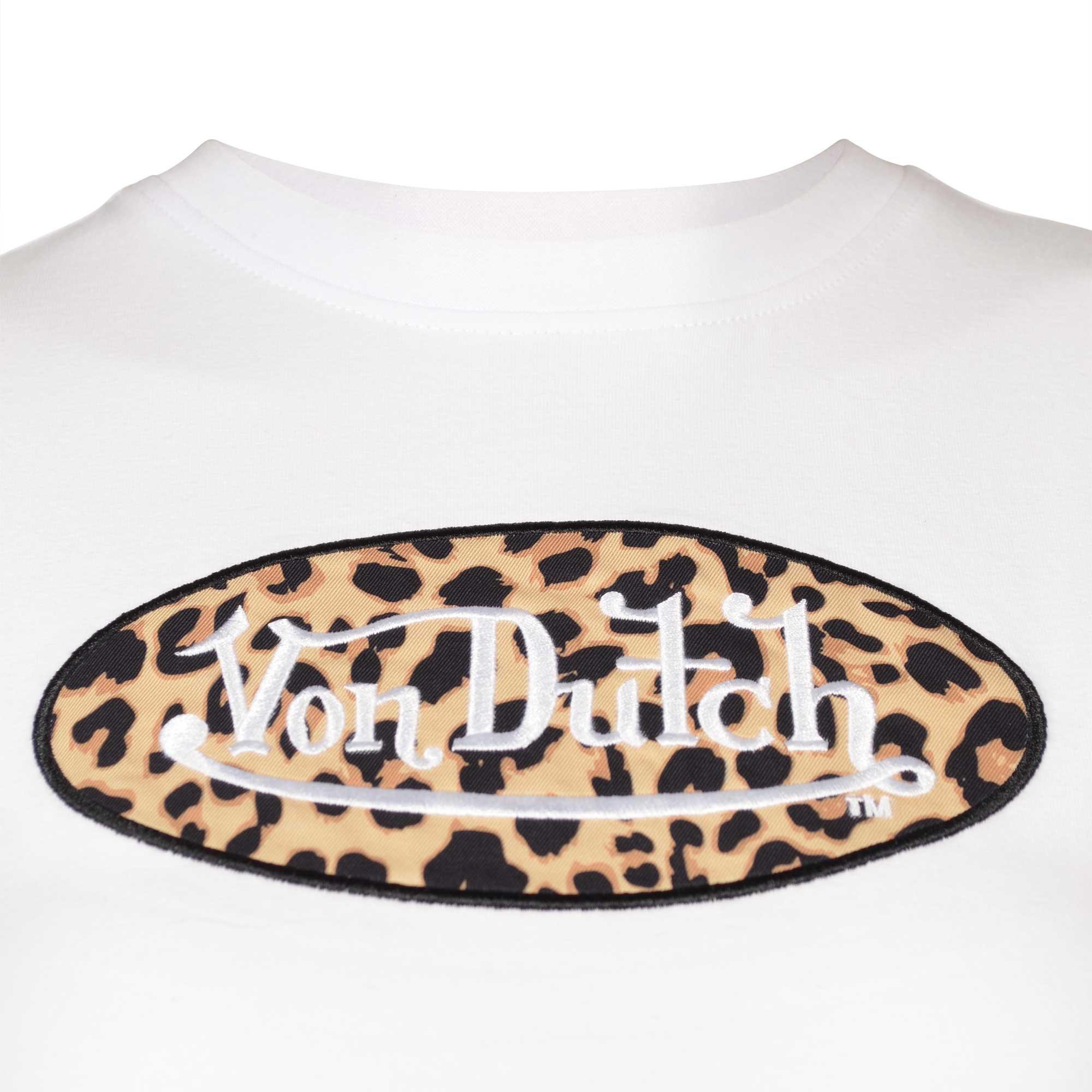 Von Dutch Women's Cheetah Tee - WHITE Thumbnail View 4