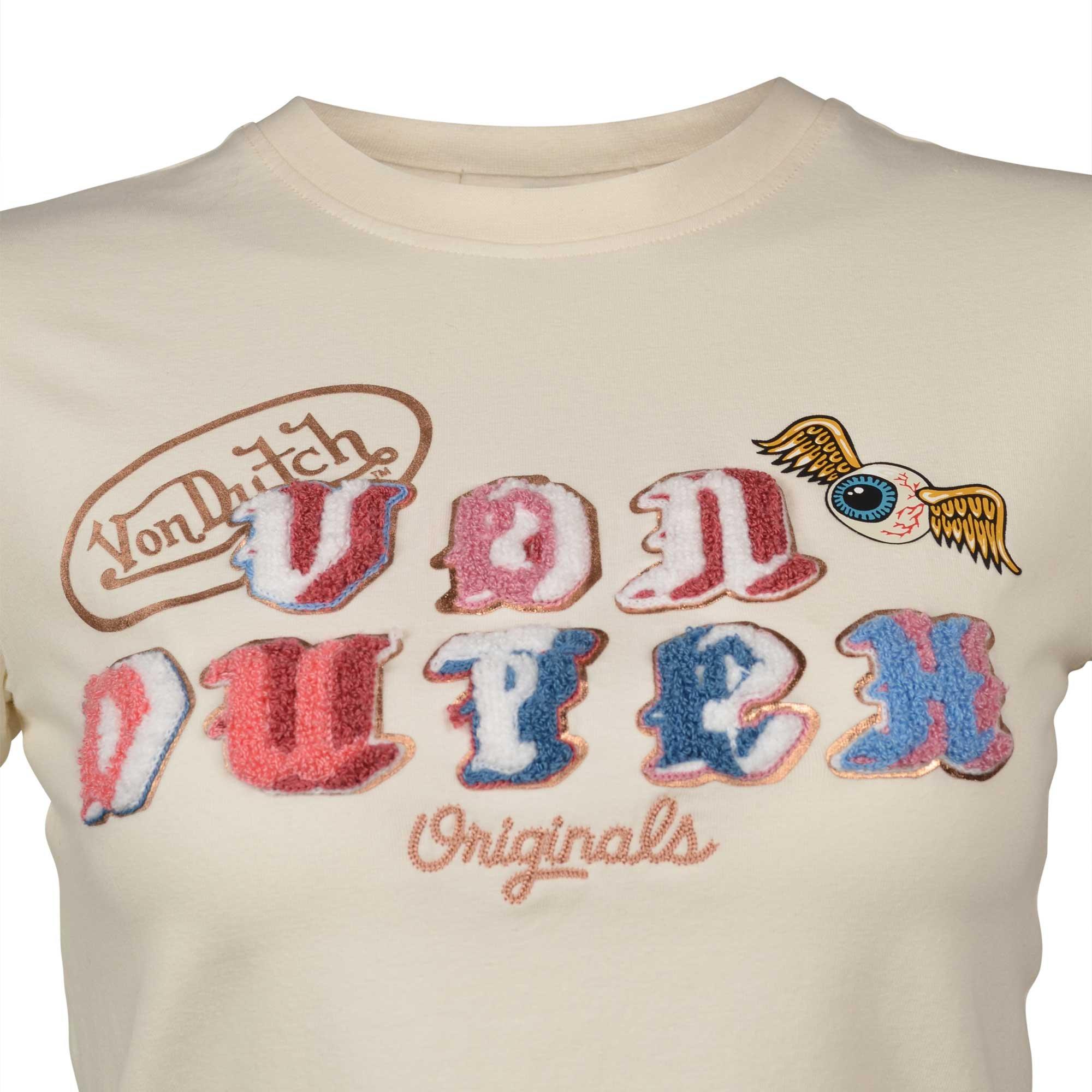 Von Dutch Women's Rose Gold Tee - CREAM Thumbnail View 4