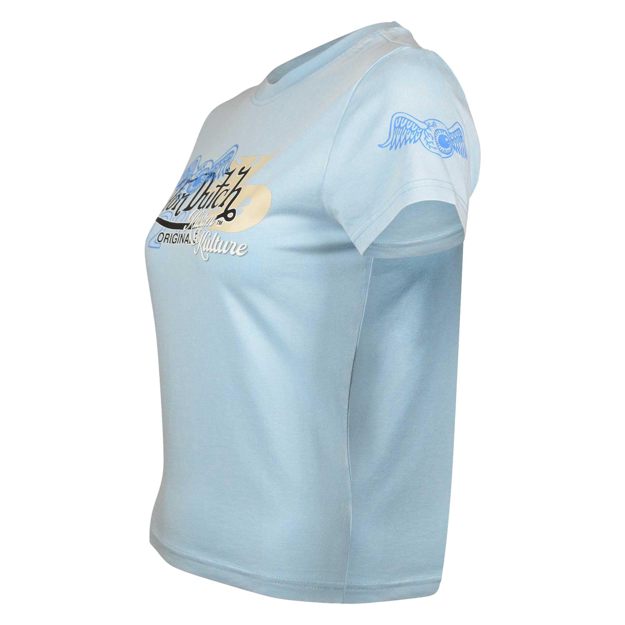 Von Dutch Women's High OG Tee - Blue - BLUE Thumbnail View 3