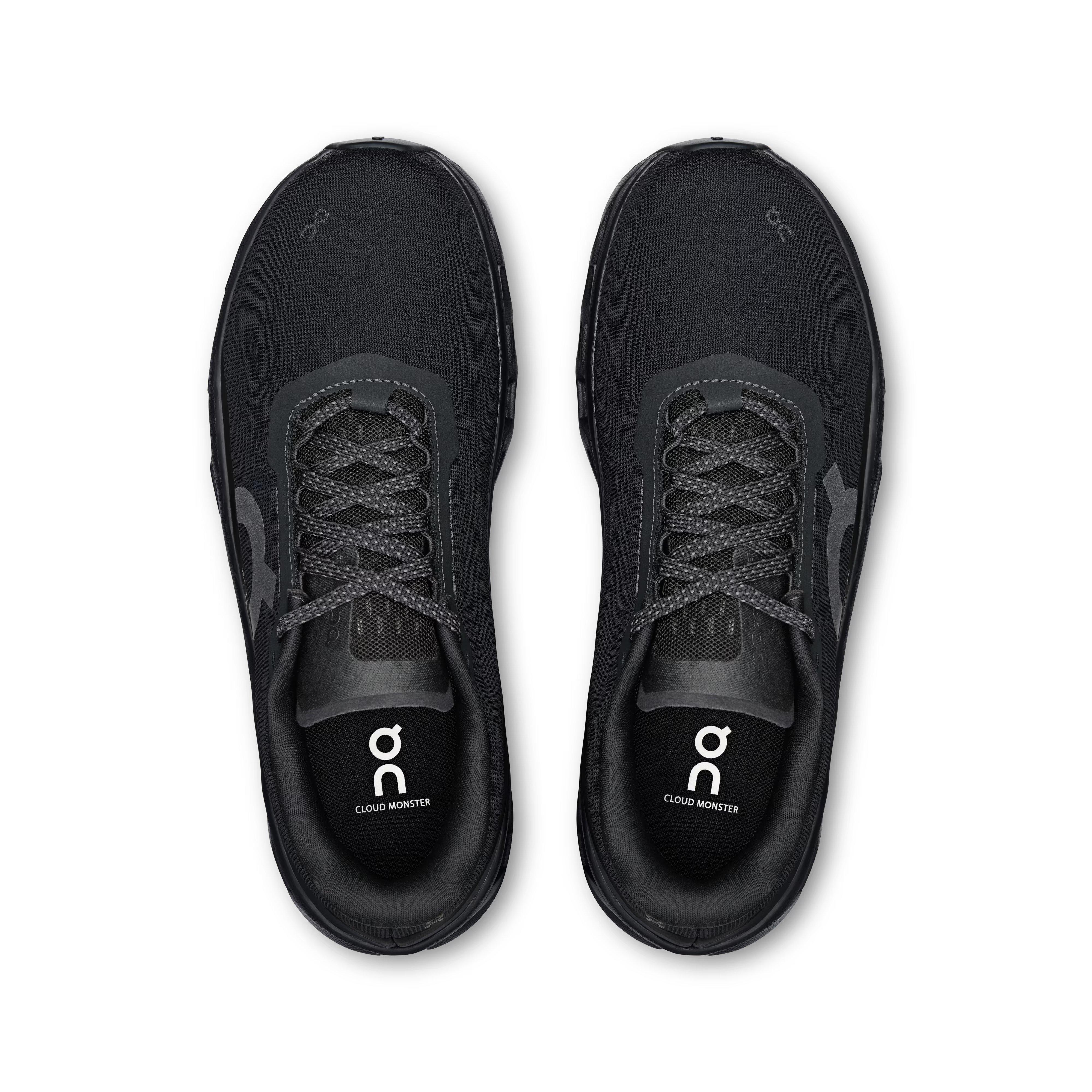 On Cloudmonster 1 "Black/Black" Women's Shoe - BLACK Thumbnail View 3