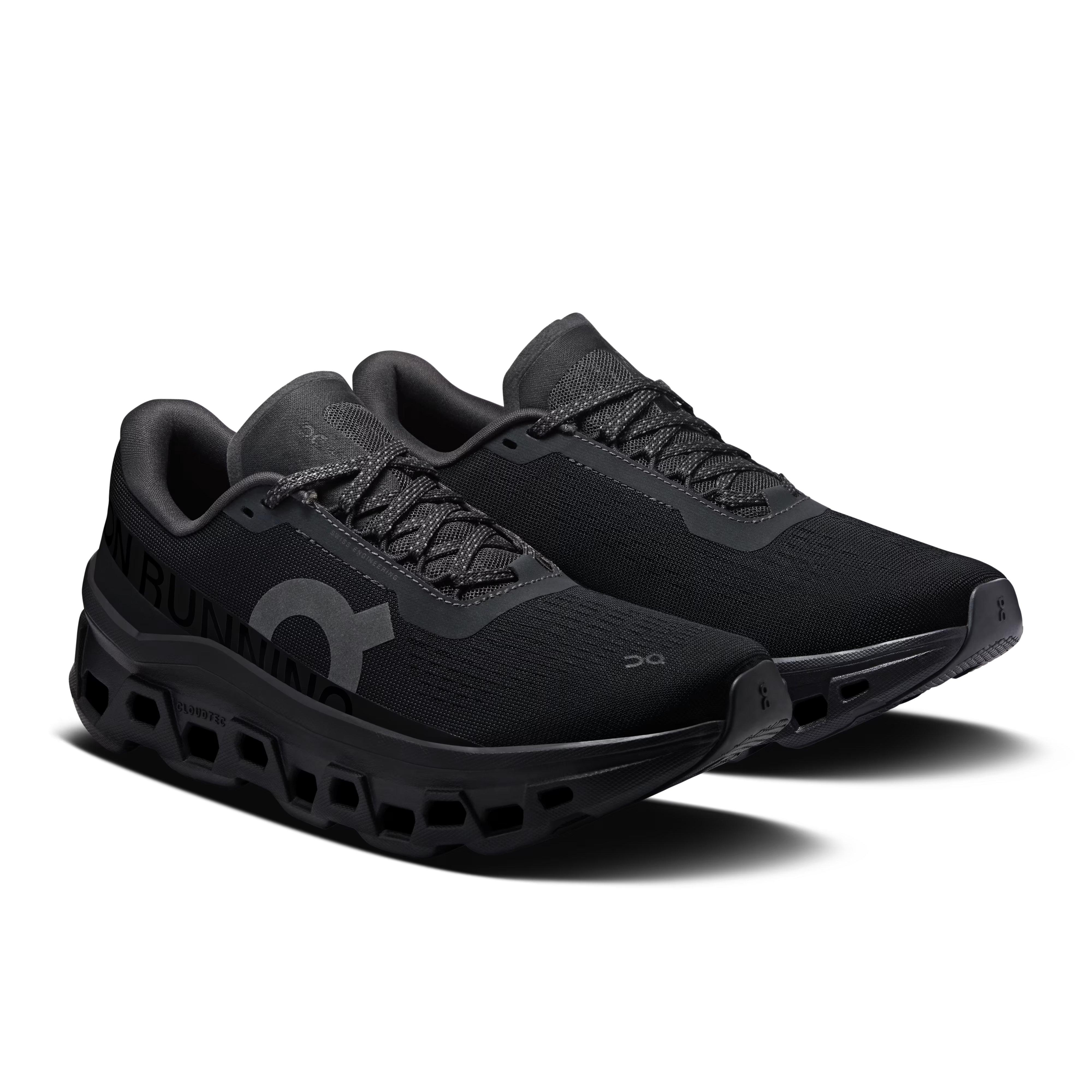 On Cloudmonster 1 "Black/Black" Women's Shoe - BLACK Thumbnail View 6