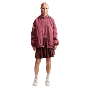 Nike Women's Studio Fleece Medium Weight Cropped Pullover Hoodie - PINK
