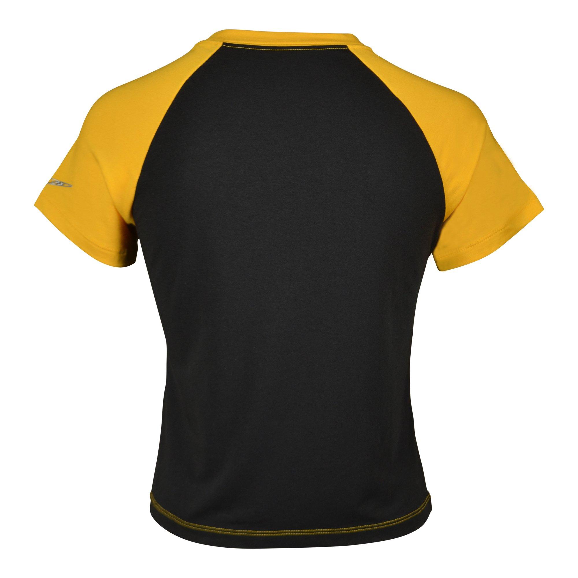 FA26 RAGLN TEE PLAID - BLK/YLLW - BLACK/YELLOW
