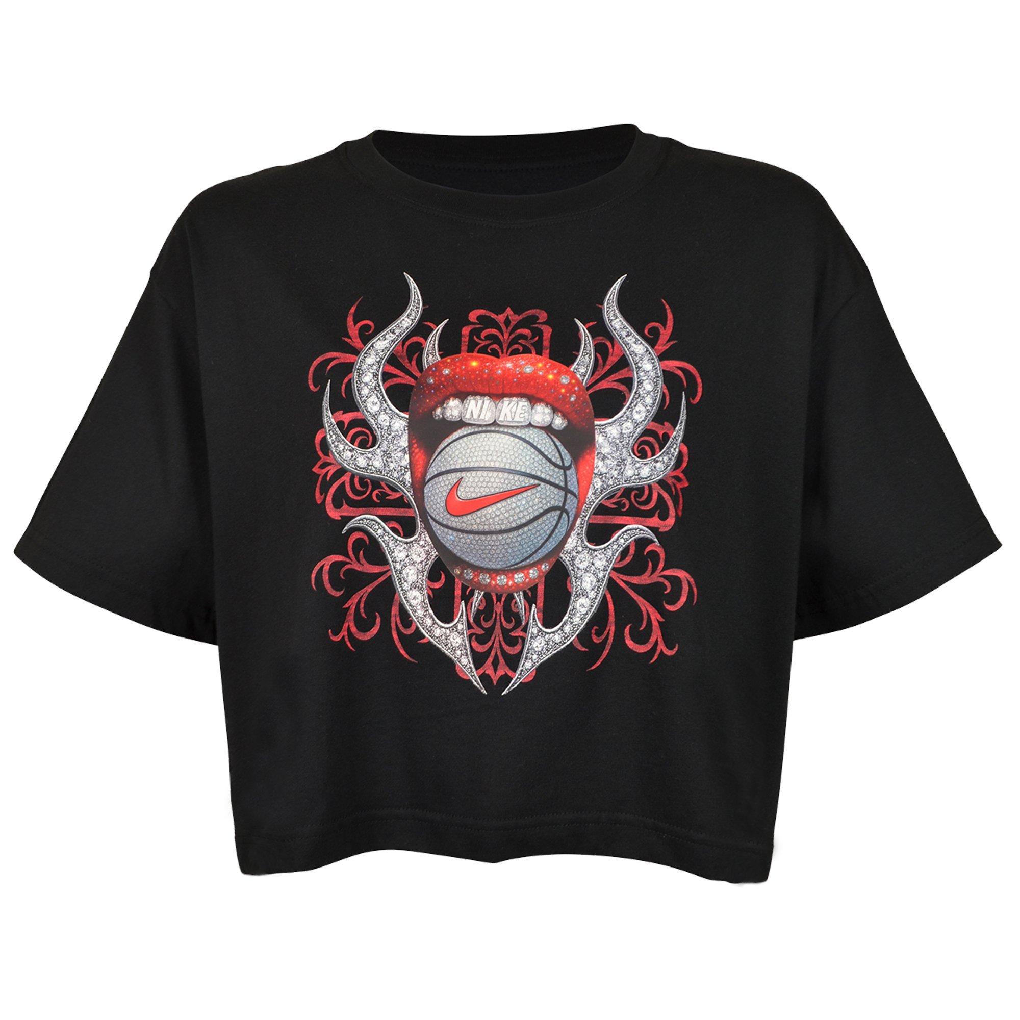 FA26 NK BASKETBALL GLAM DUNK TEE - BLACK/RED