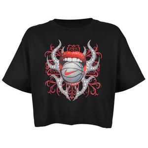 FA26 NK BASKETBALL GLAM DUNK TEE - BLACK/RED