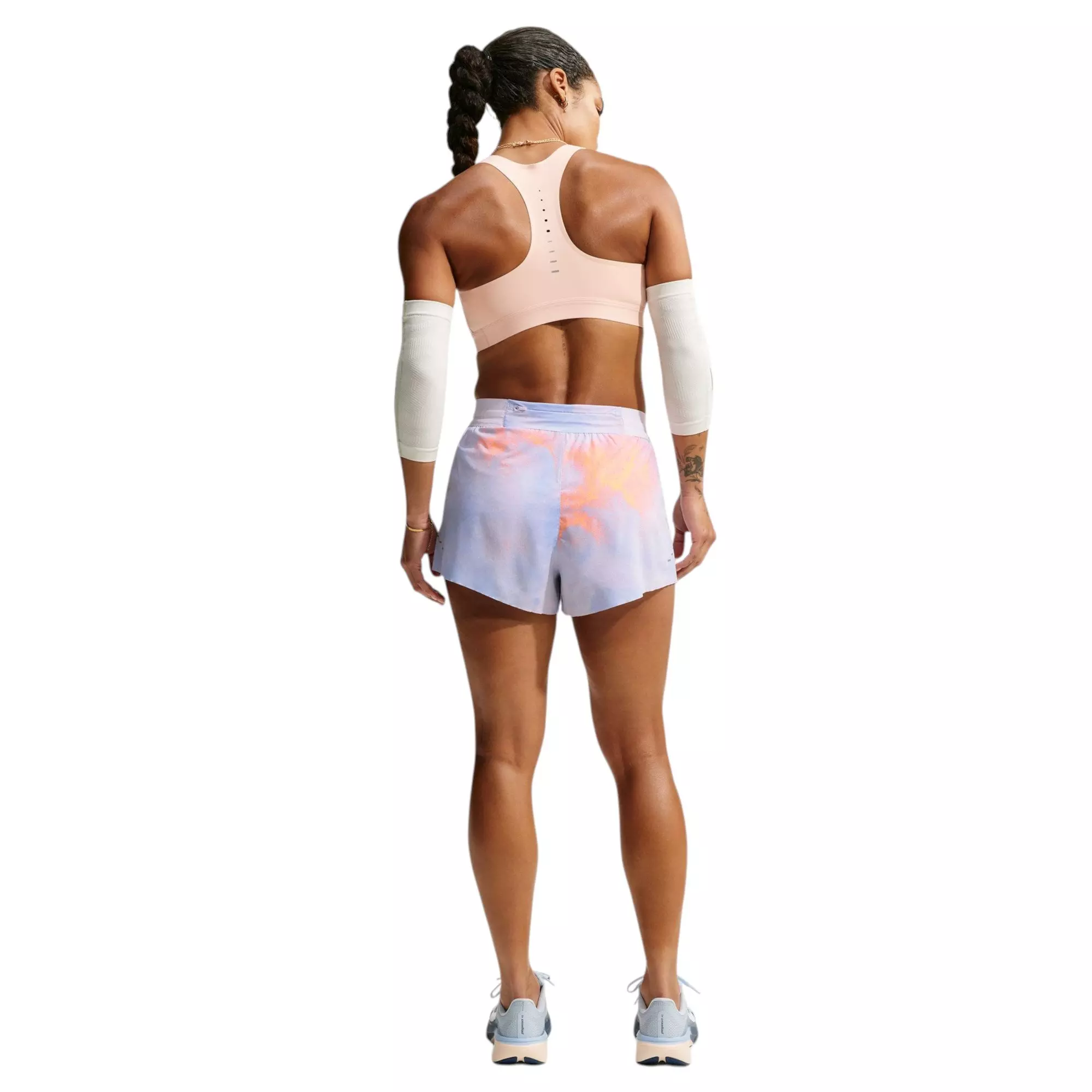 Nike Women's Swift Printed Shorts - Multi - BLUE/ORANGE