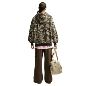 Nike Women's Studio Fleece Medium Weight Oversized Pullover Hoodie - CAMOUFLAGE