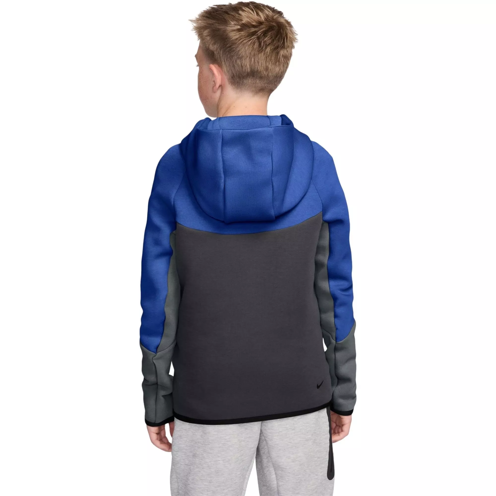 Nike Big Boys' Sportswear Tech Fleece Full-Zip Jacket - Blue - BLUE