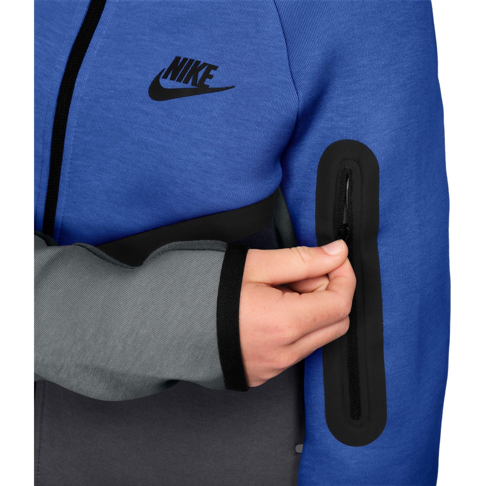 Nike Big Boys' Sportswear Tech Fleece Full-Zip Jacket - Blue - BLUE Thumbnail View 3