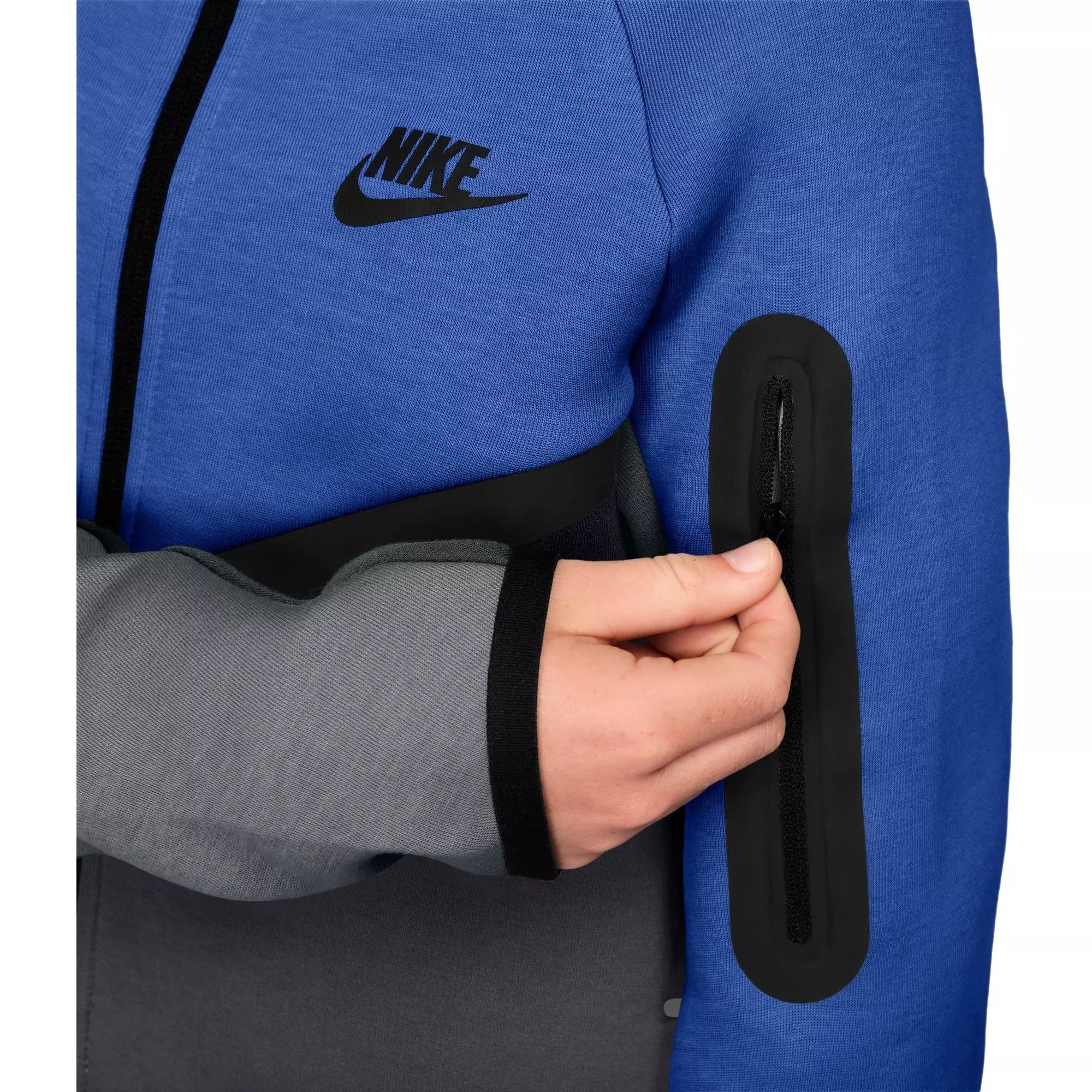 Nike Big Boys' Sportswear Tech Fleece Full-Zip Jacket - Blue - BLUE