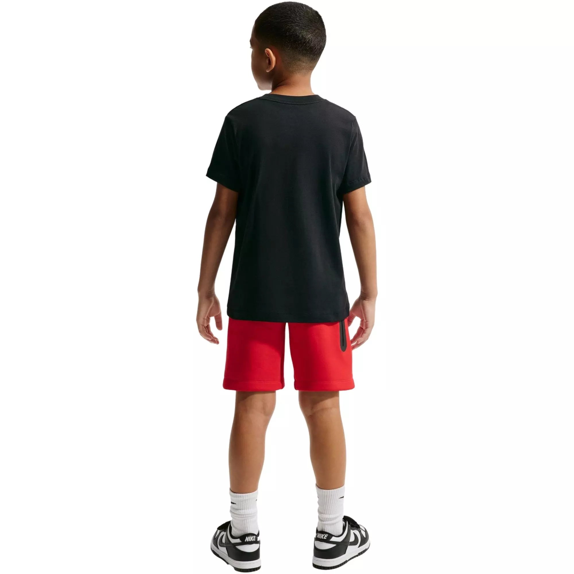 Nike Big Boys' Sportswear Burger Fuel Graphic Tee - BLACK/RED