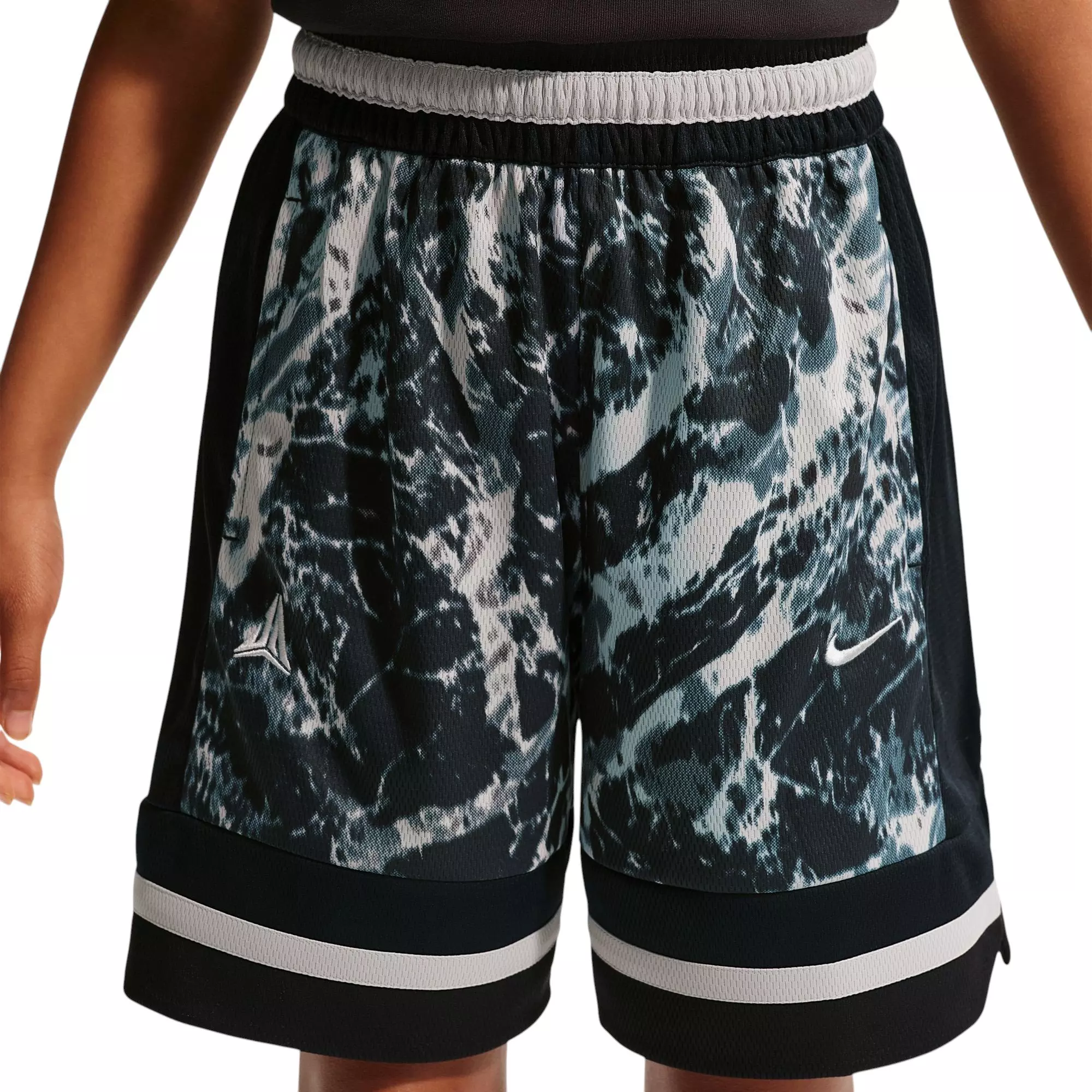 Nike Ja Worst Nightmare Dri-FIT Big Kids' Basketball Shorts - BLACK/GREY