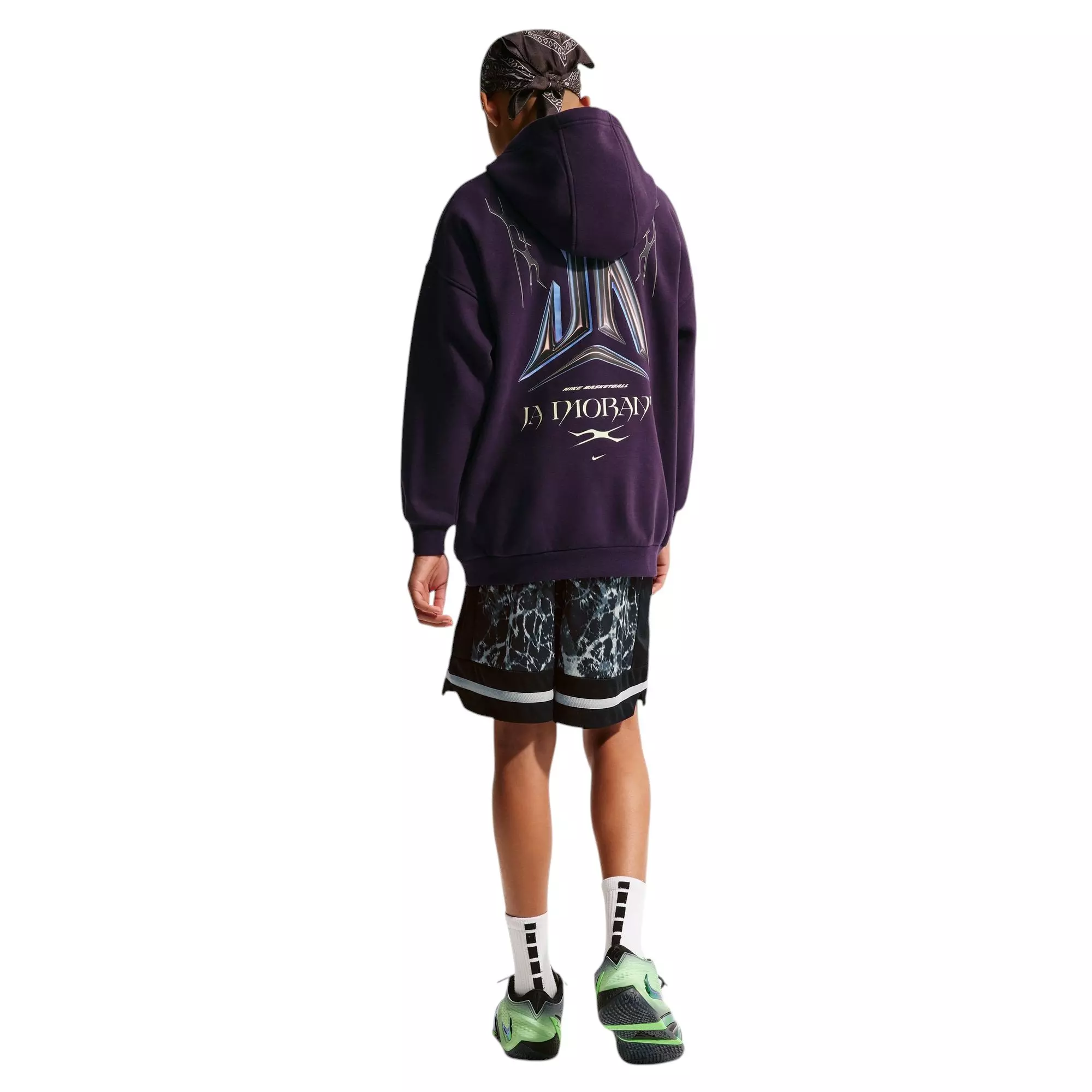 Nike Ja Worst Nightmare Dri-FIT Big Kids' Basketball Shorts - BLACK/GREY