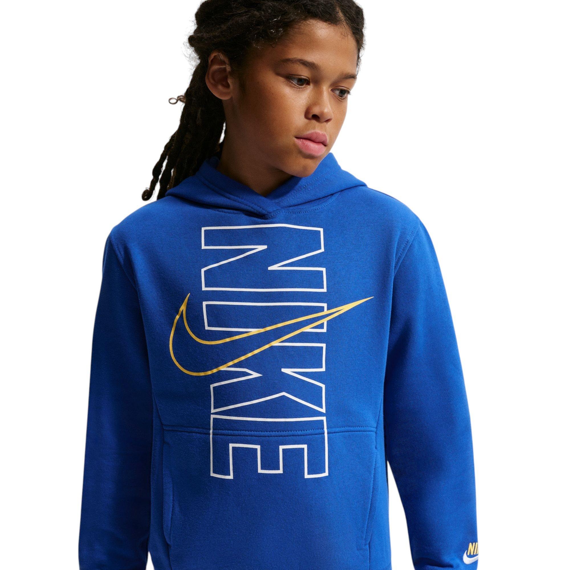 BLUE BLOCK HOODIE - BLUE