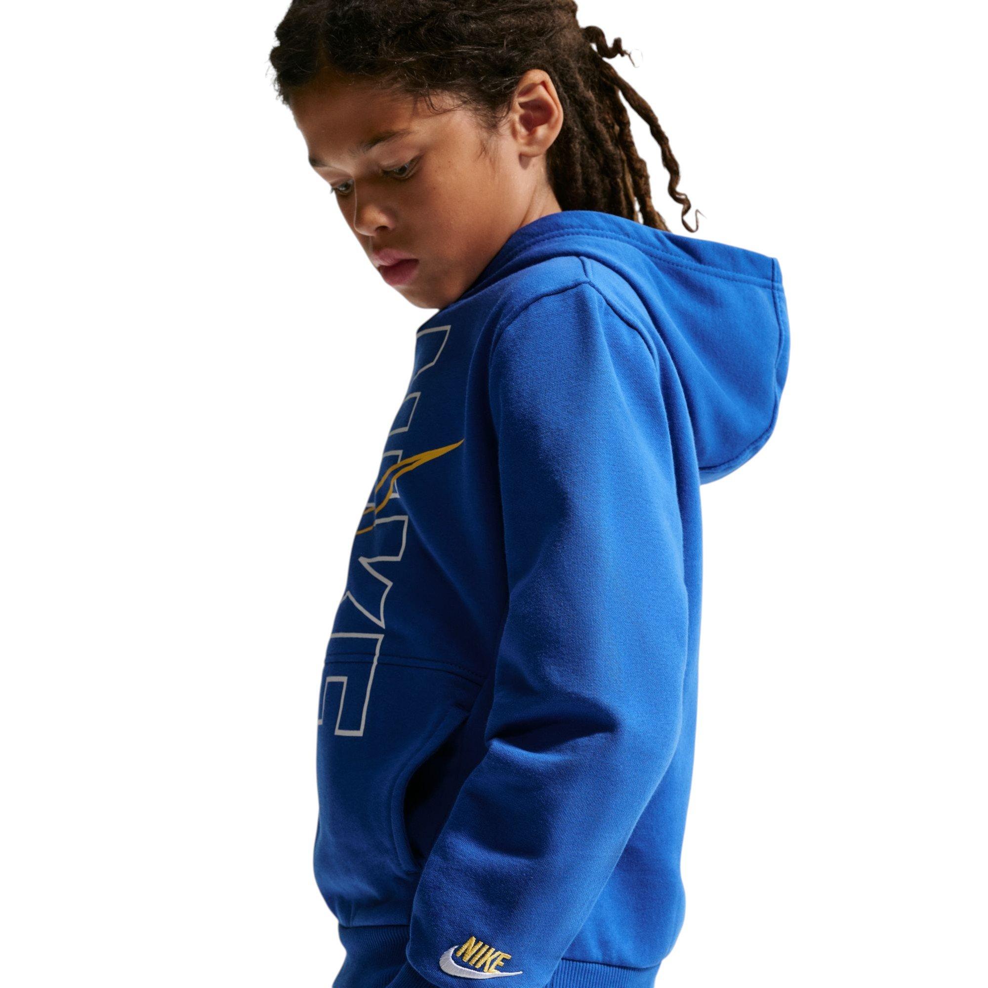 BLUE BLOCK HOODIE - BLUE