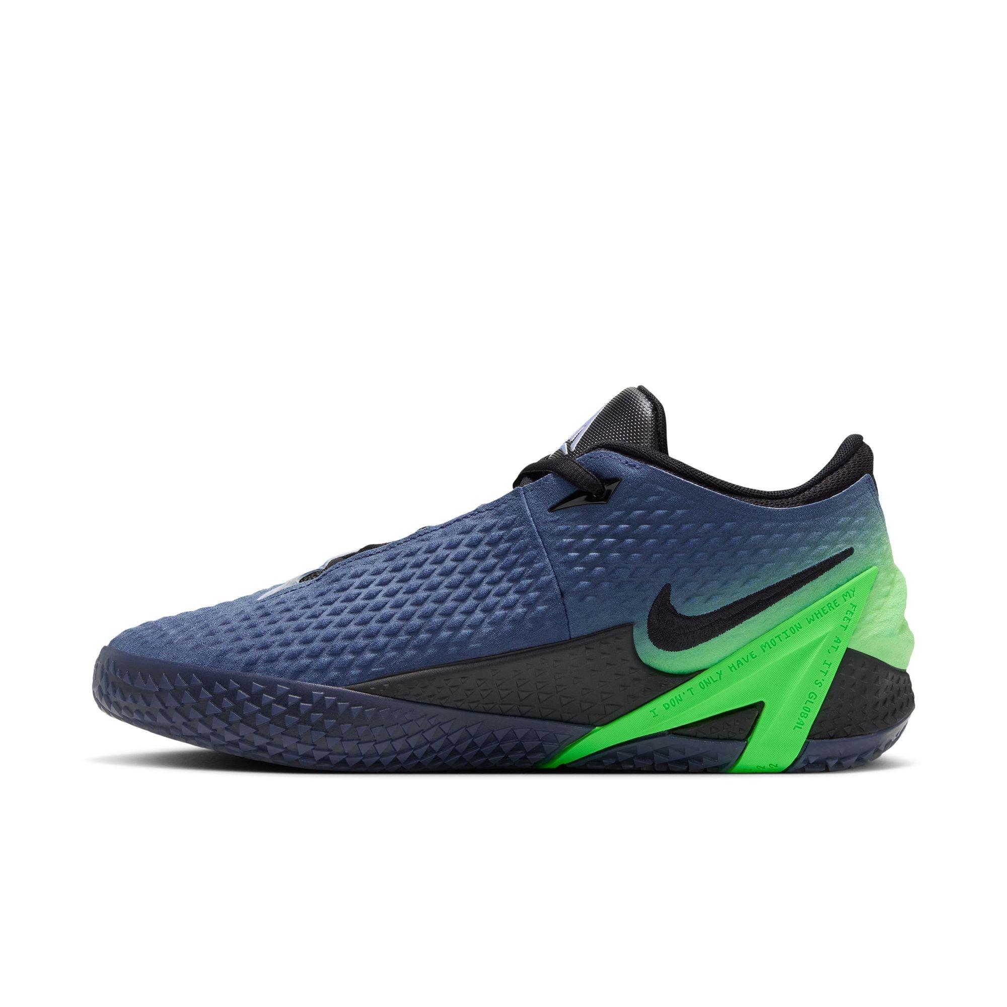 Nike Ja 4 "Nightmare" Men's Basketball Shoe - OBSIDIAN/MULTI-COLOR/BLACK/VOLTAGE GREEN