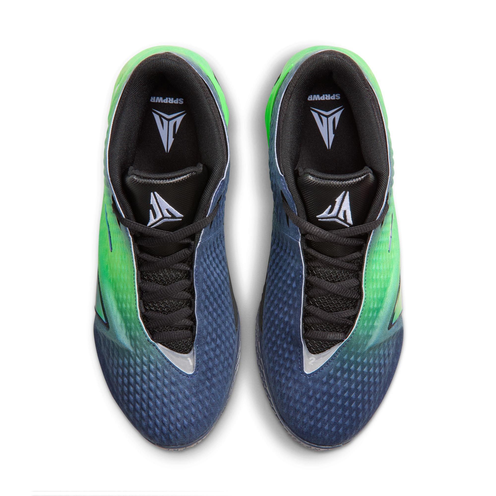 Nike Ja 4 "Nightmare" Men's Basketball Shoe - OBSIDIAN/MULTI-COLOR/BLACK/VOLTAGE GREEN