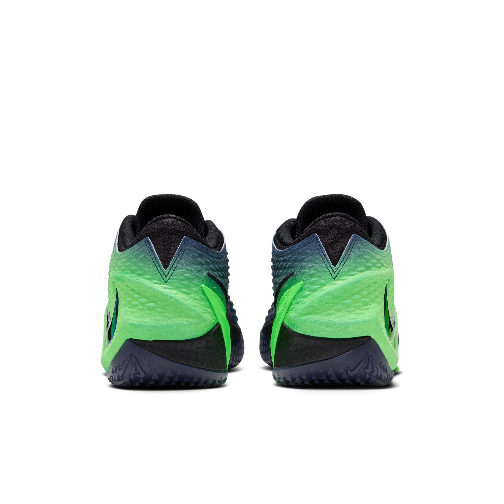 Nike Ja 4 "Nightmare" Men's Basketball Shoe - OBSIDIAN/MULTI-COLOR/BLACK/VOLTAGE GREEN