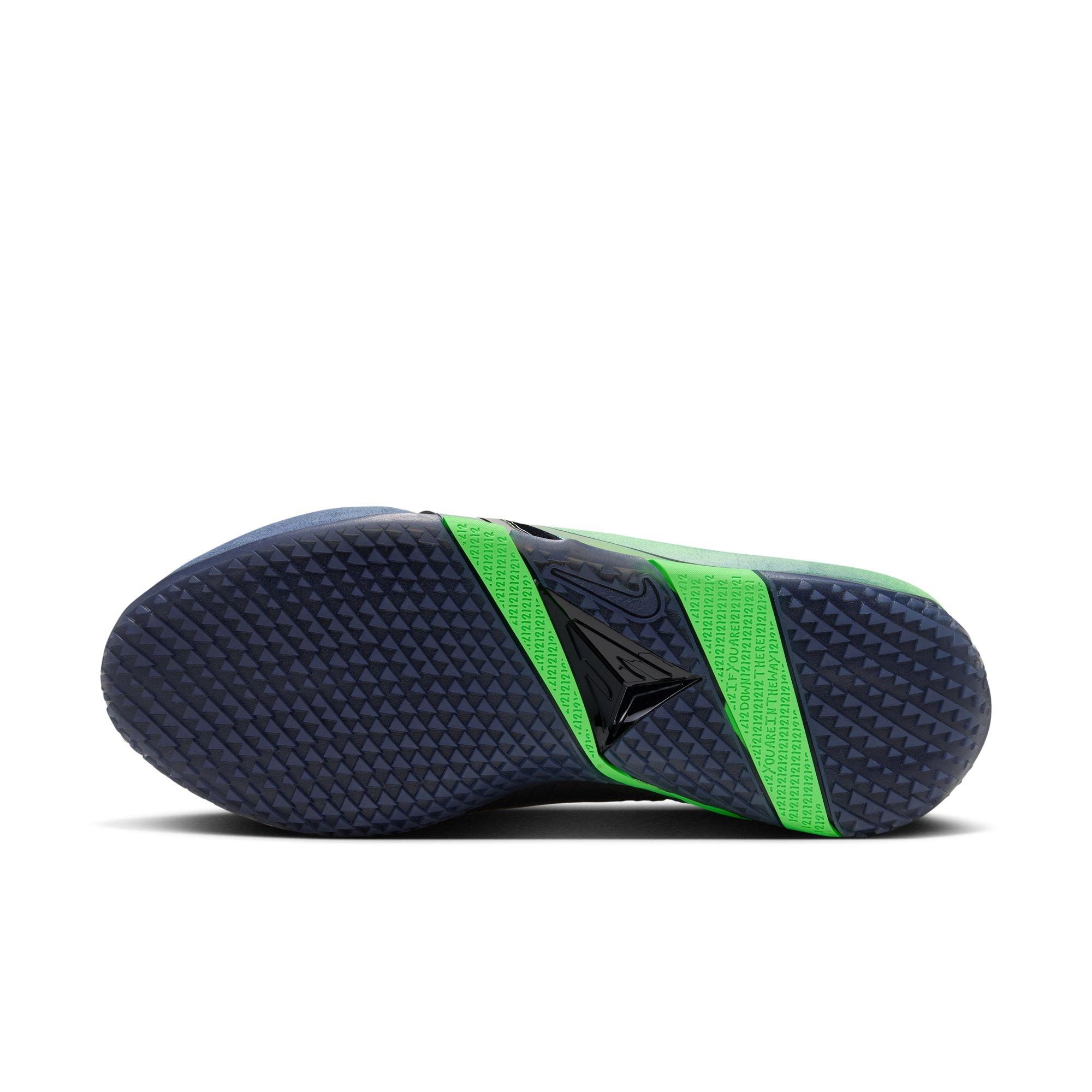 Nike Ja 4 "Nightmare" Men's Basketball Shoe - OBSIDIAN/MULTI-COLOR/BLACK/VOLTAGE GREEN