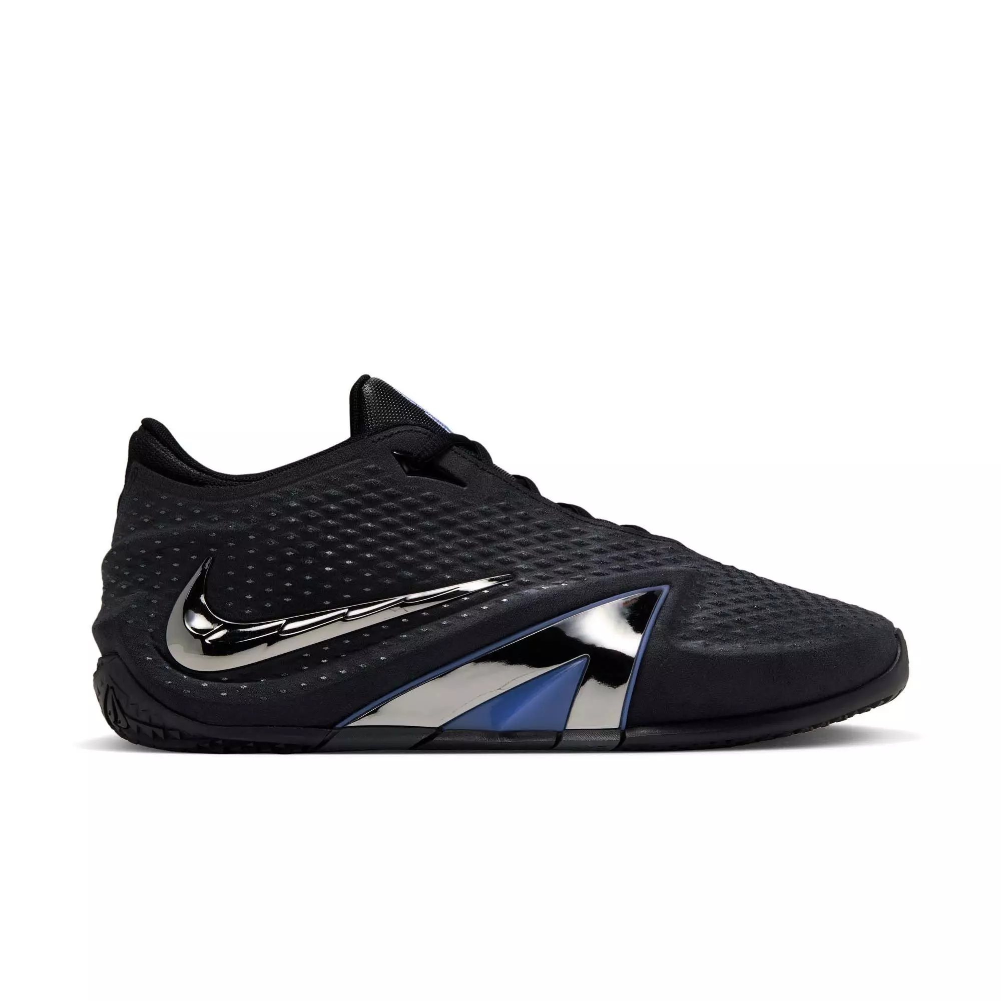 Nike Ja 4 "Dark Mode" Men's Basketball Shoe - BLACK/METALLIC SILVER/COBALT BLISS