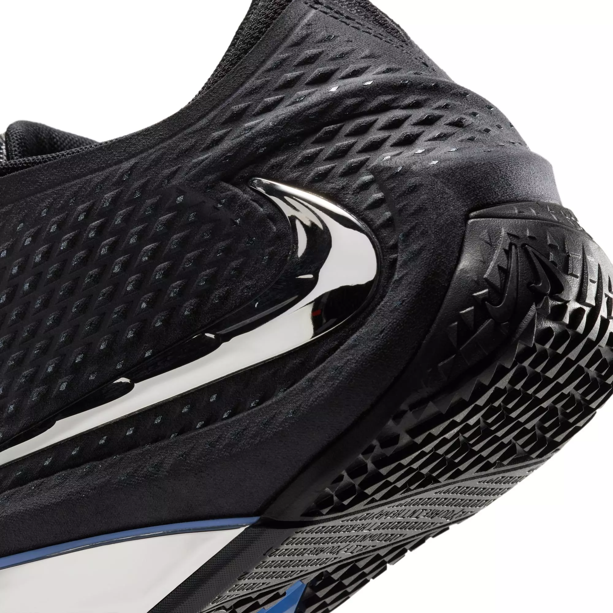 Nike Ja 4 "Dark Mode" Men's Basketball Shoe - BLACK/METALLIC SILVER/COBALT BLISS