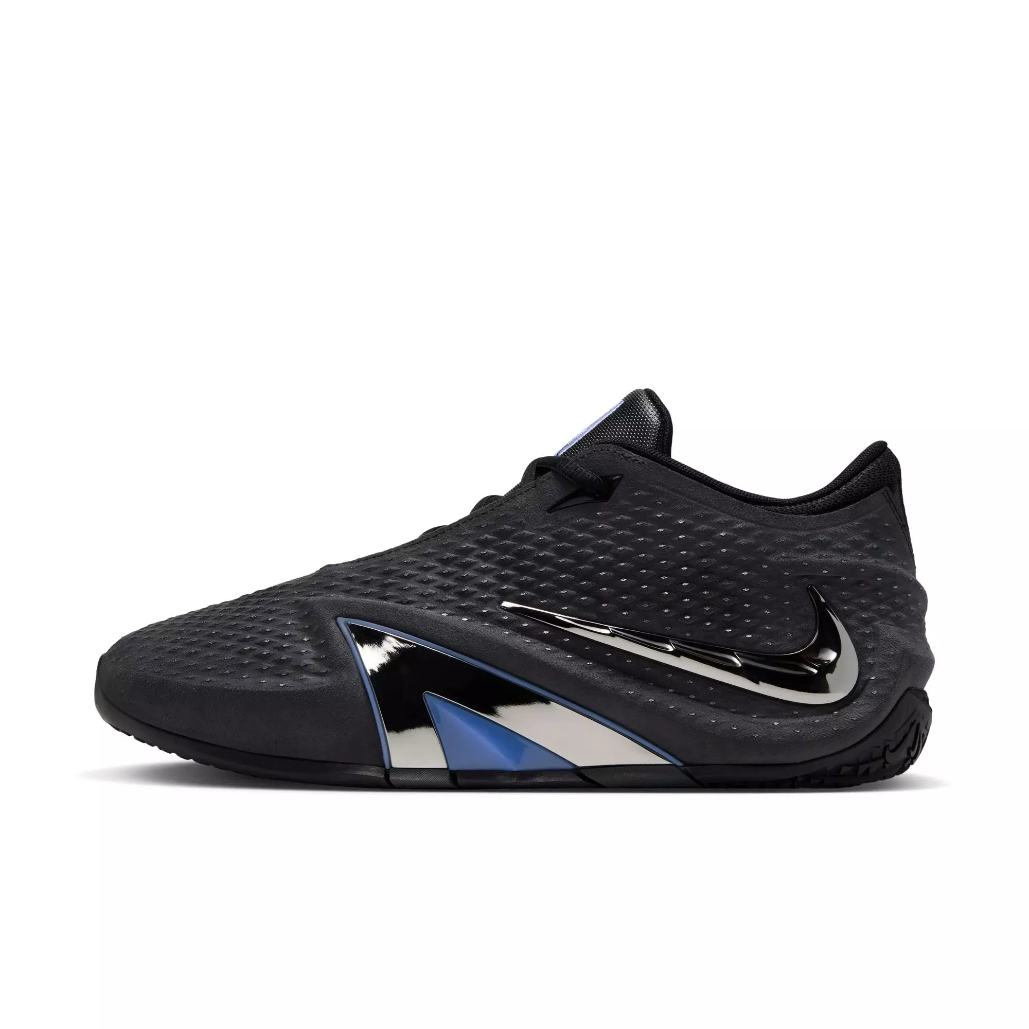 Nike Ja 4 "Dark Mode" Men's Basketball Shoe - BLACK/METALLIC SILVER/COBALT BLISS