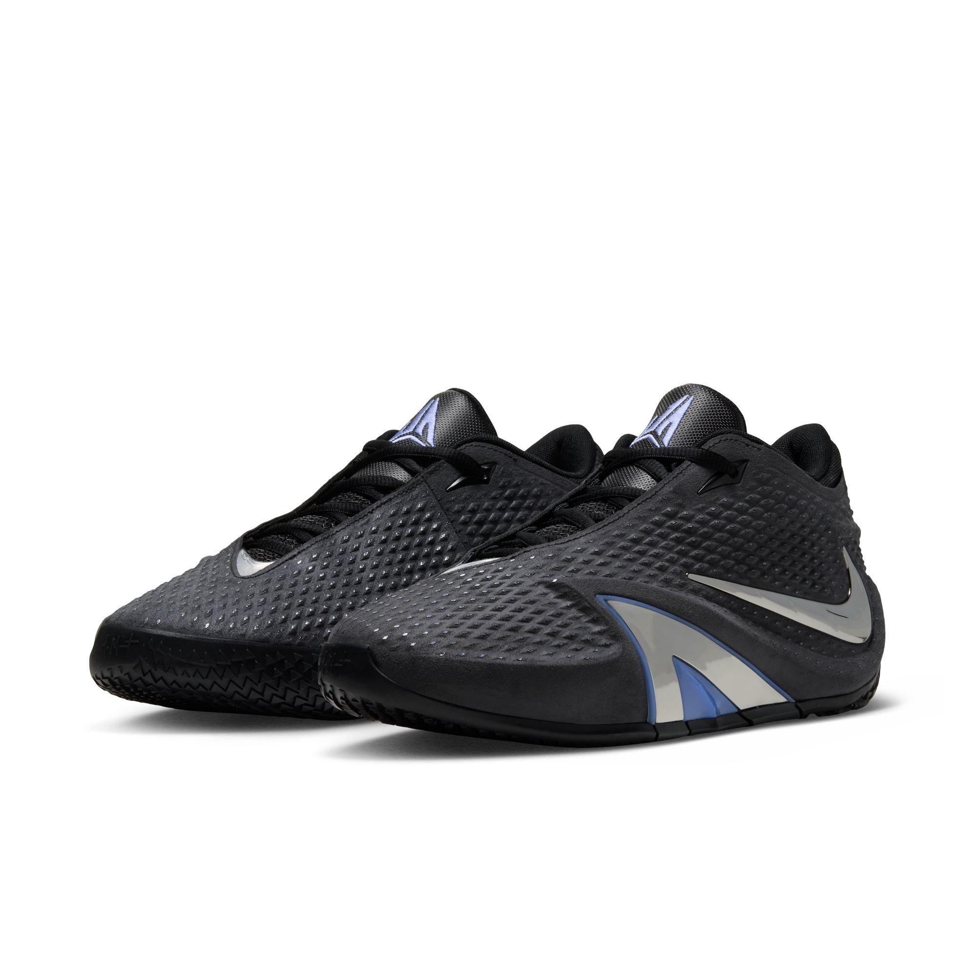 Nike Ja 4 "Dark Mode" Men's Basketball Shoe - BLACK/METALLIC SILVER/COBALT BLISS